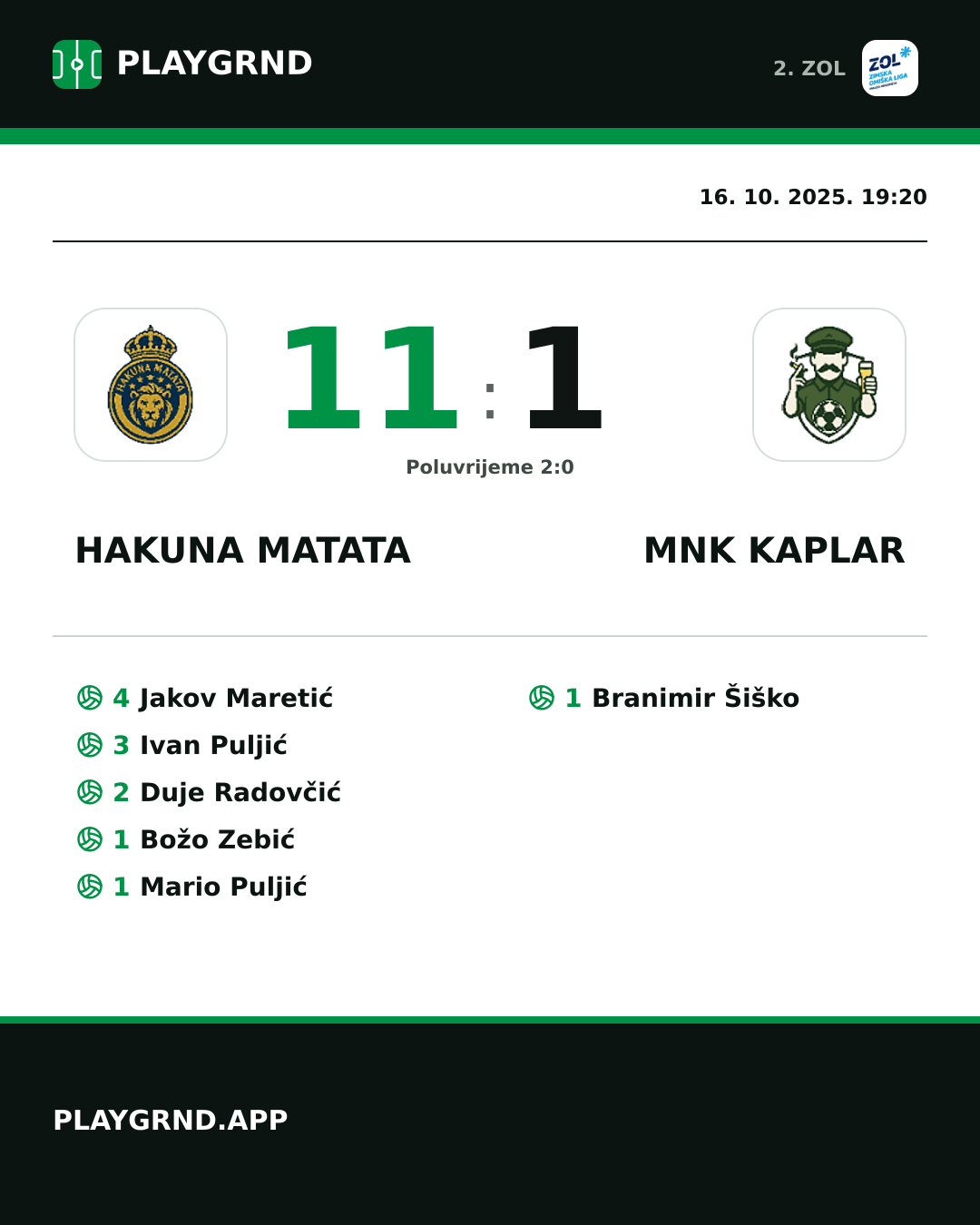 Instagram slika: Hakuna Matata 11:1 MNK Kaplar