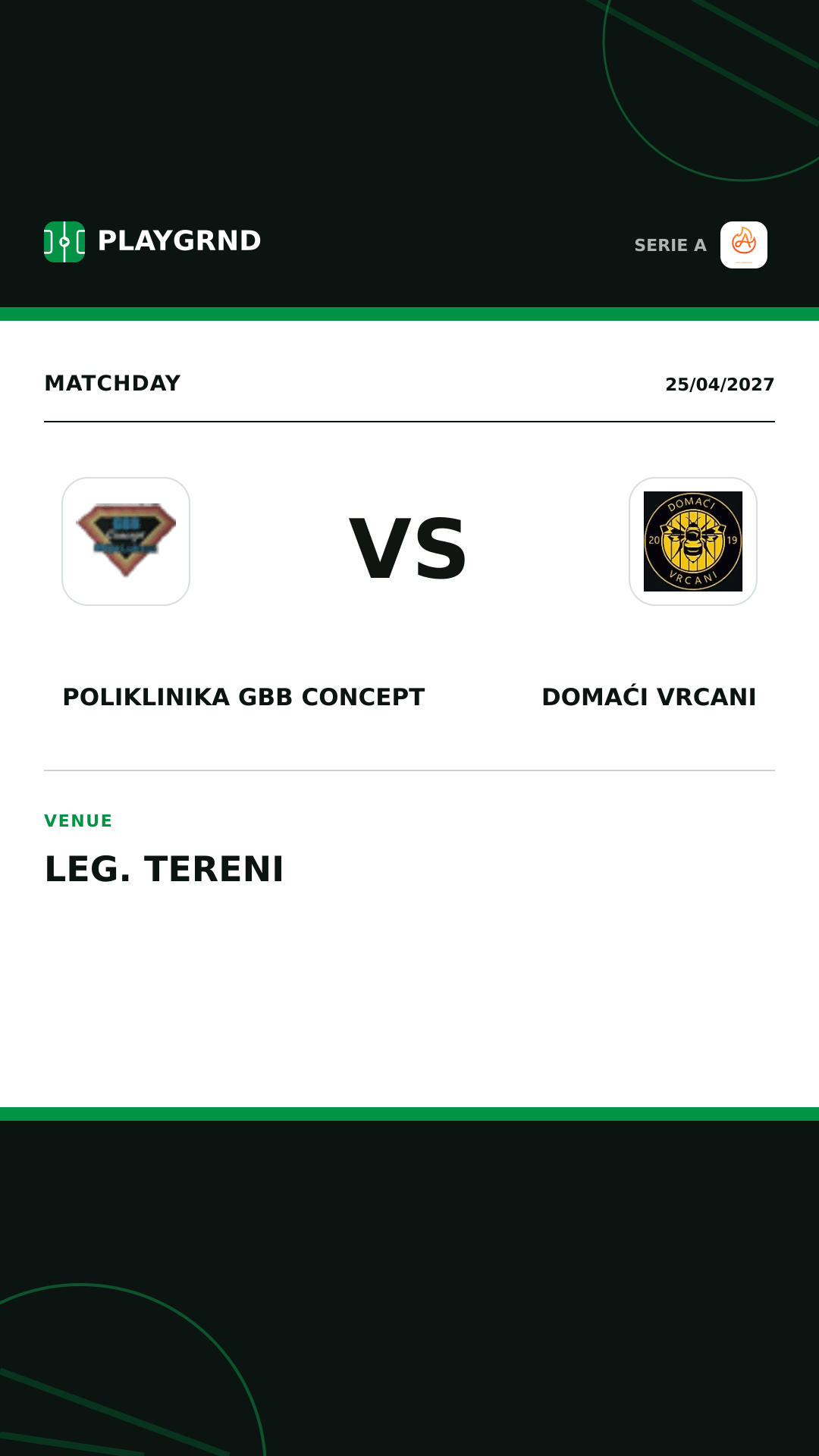 Instagram artwork: Poliklinika Gbb Concept vs Domaći Vrcani