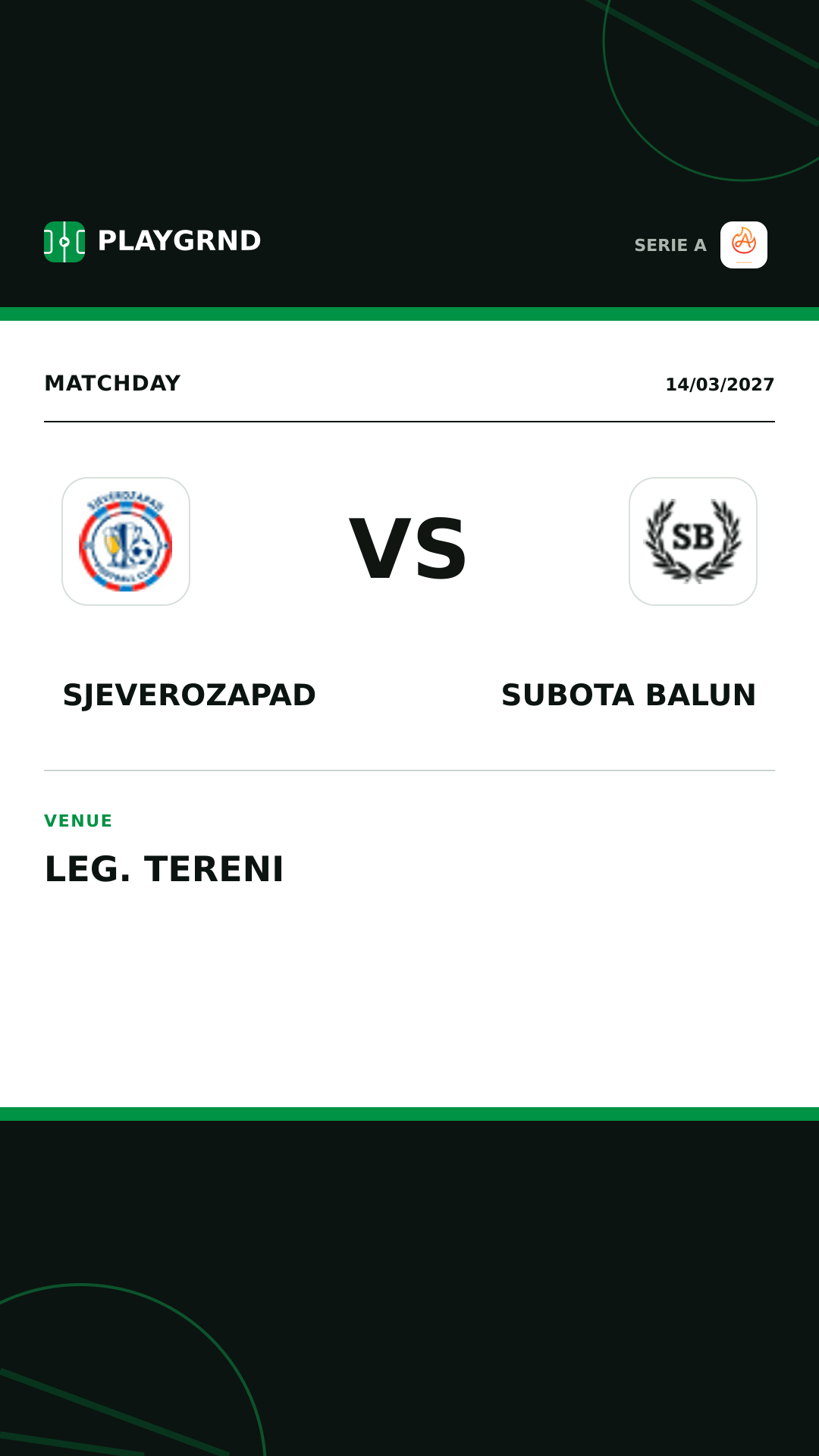 Instagram artwork: Sjeverozapad vs Subota Balun