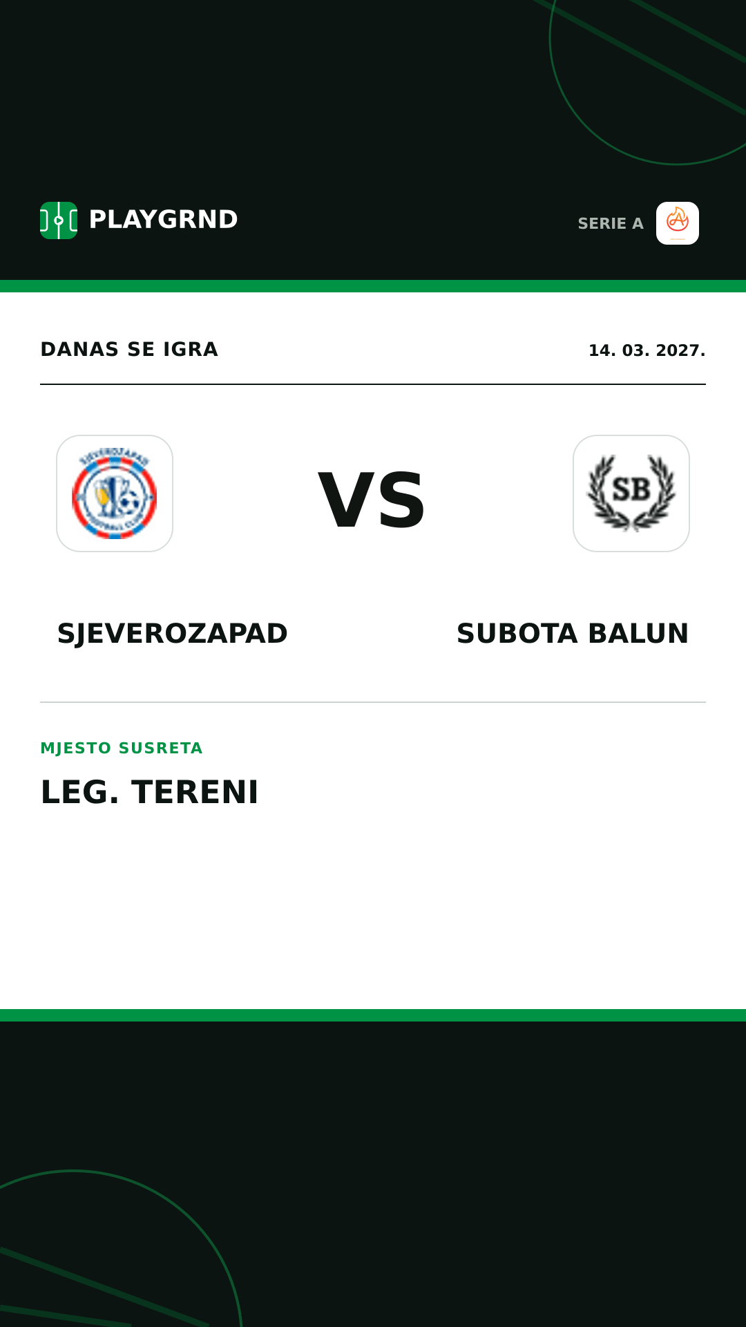 Instagram slika: Sjeverozapad vs Subota Balun
