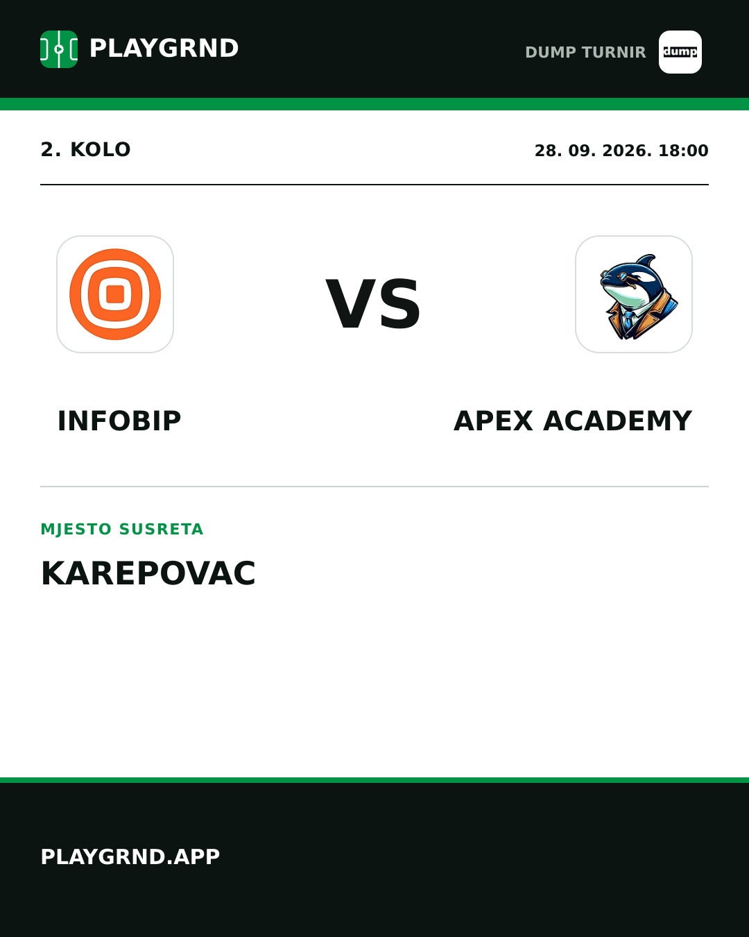 Instagram slika: Infobip vs Apex Academy