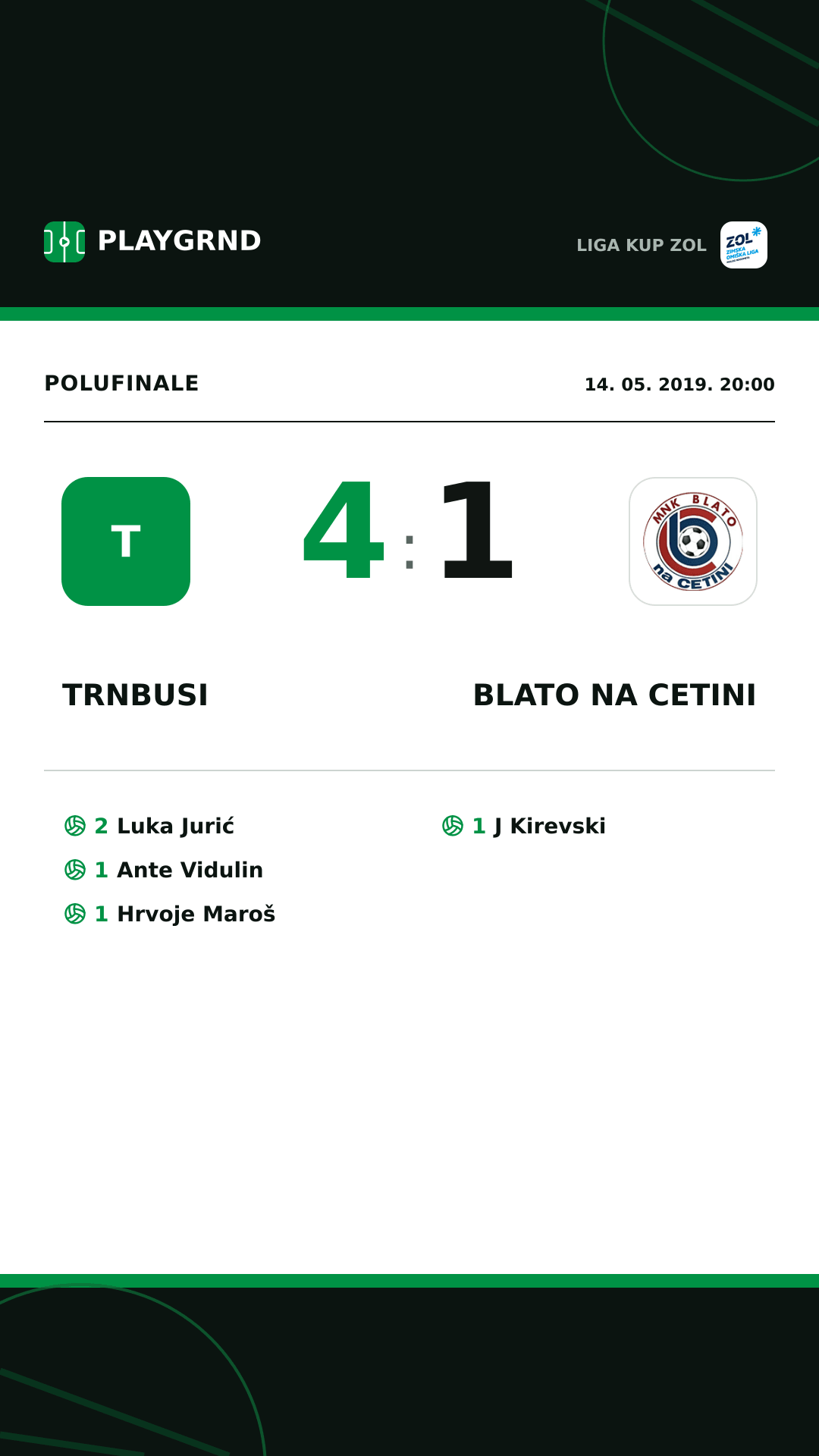 Instagram slika: Trnbusi 4:1 Blato na Cetini