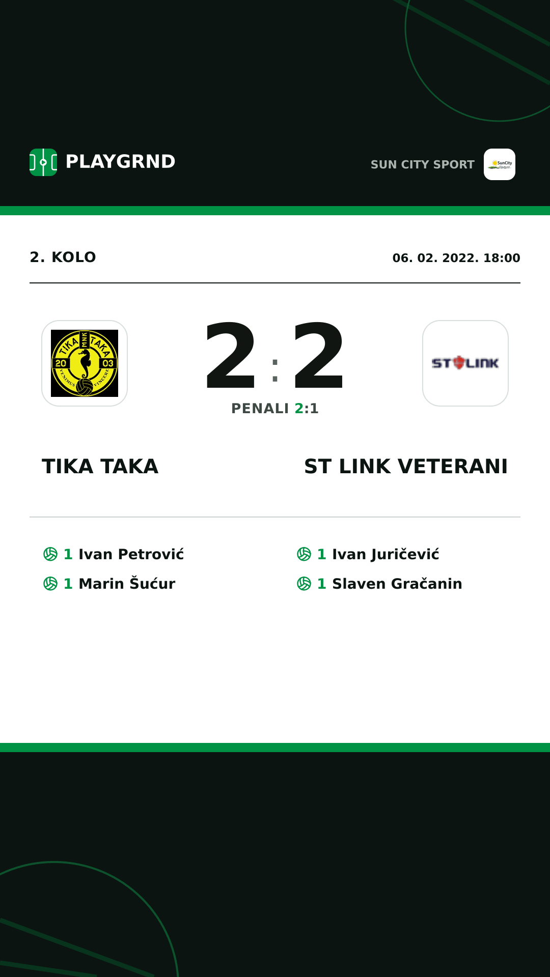 Instagram slika: Tika Taka 2:2 ST Link Veterani