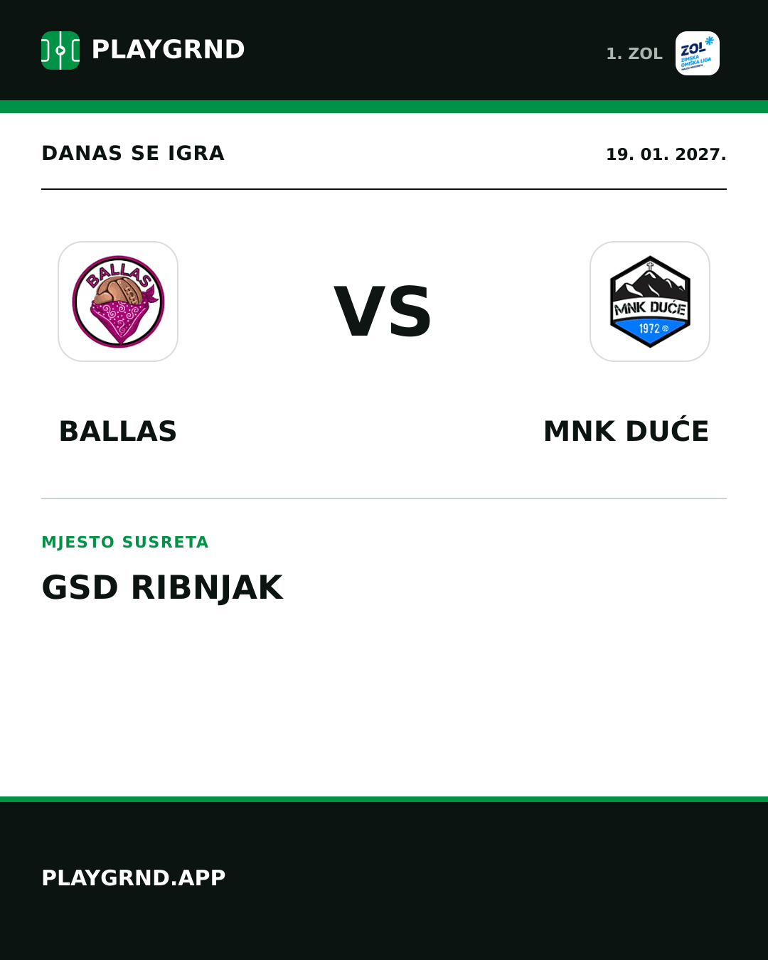 Instagram slika: Ballas vs MNK Duće