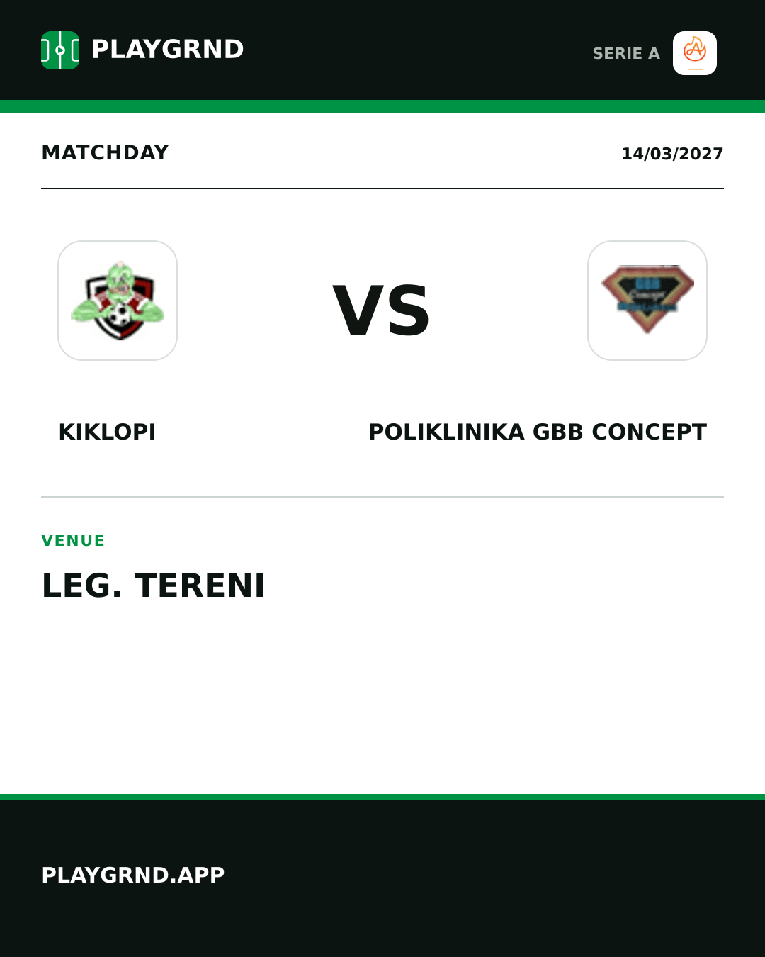 Instagram artwork: Kiklopi vs Poliklinika Gbb Concept