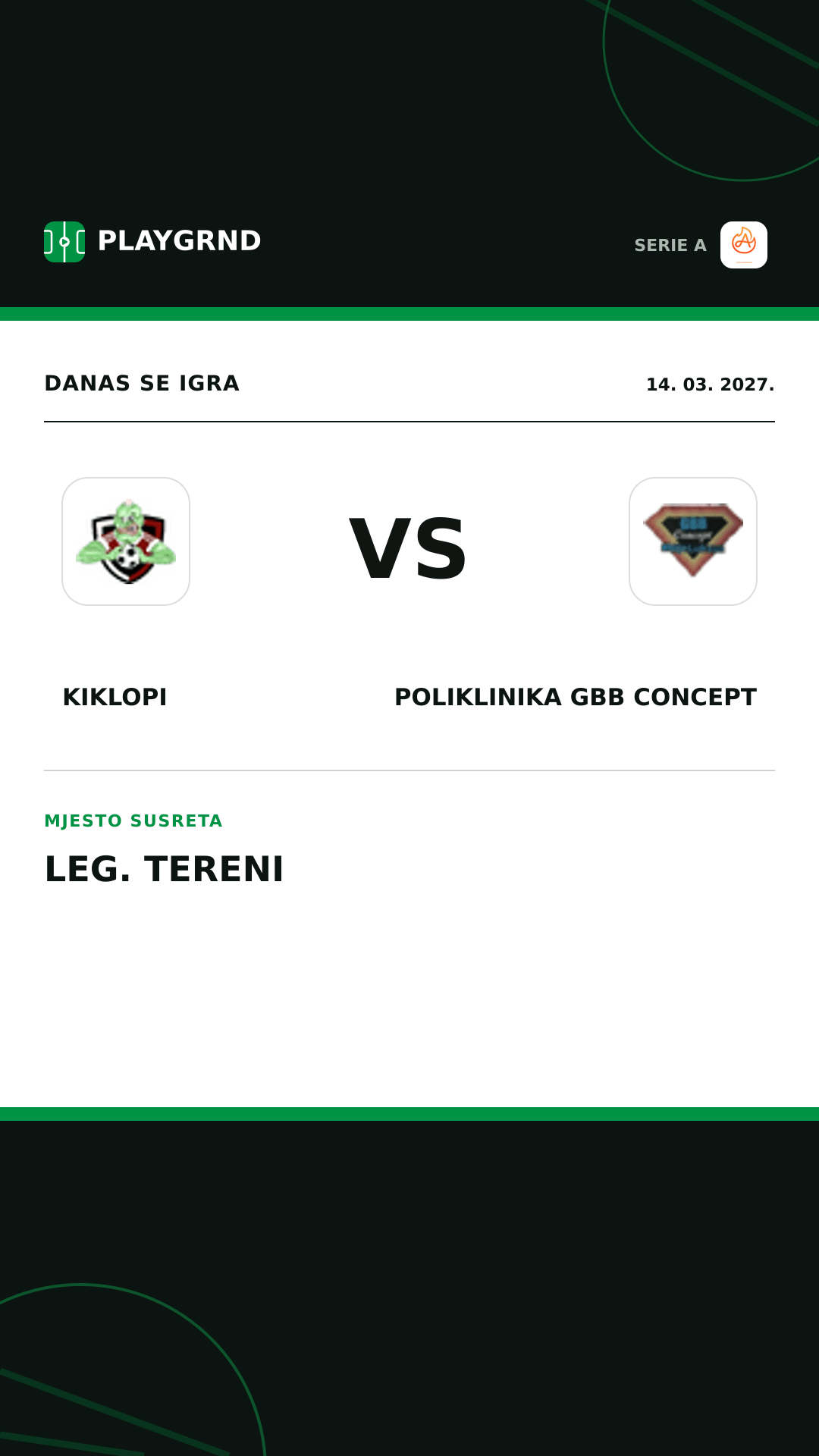 Instagram slika: Kiklopi vs Poliklinika Gbb Concept
