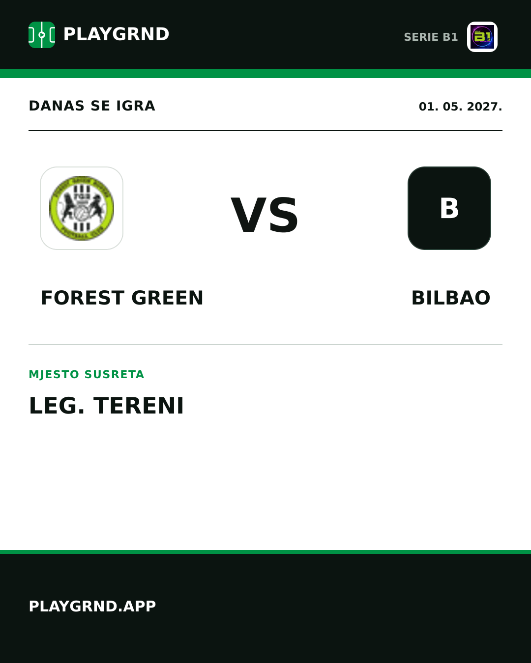 Instagram slika: Forest Green vs Bilbao