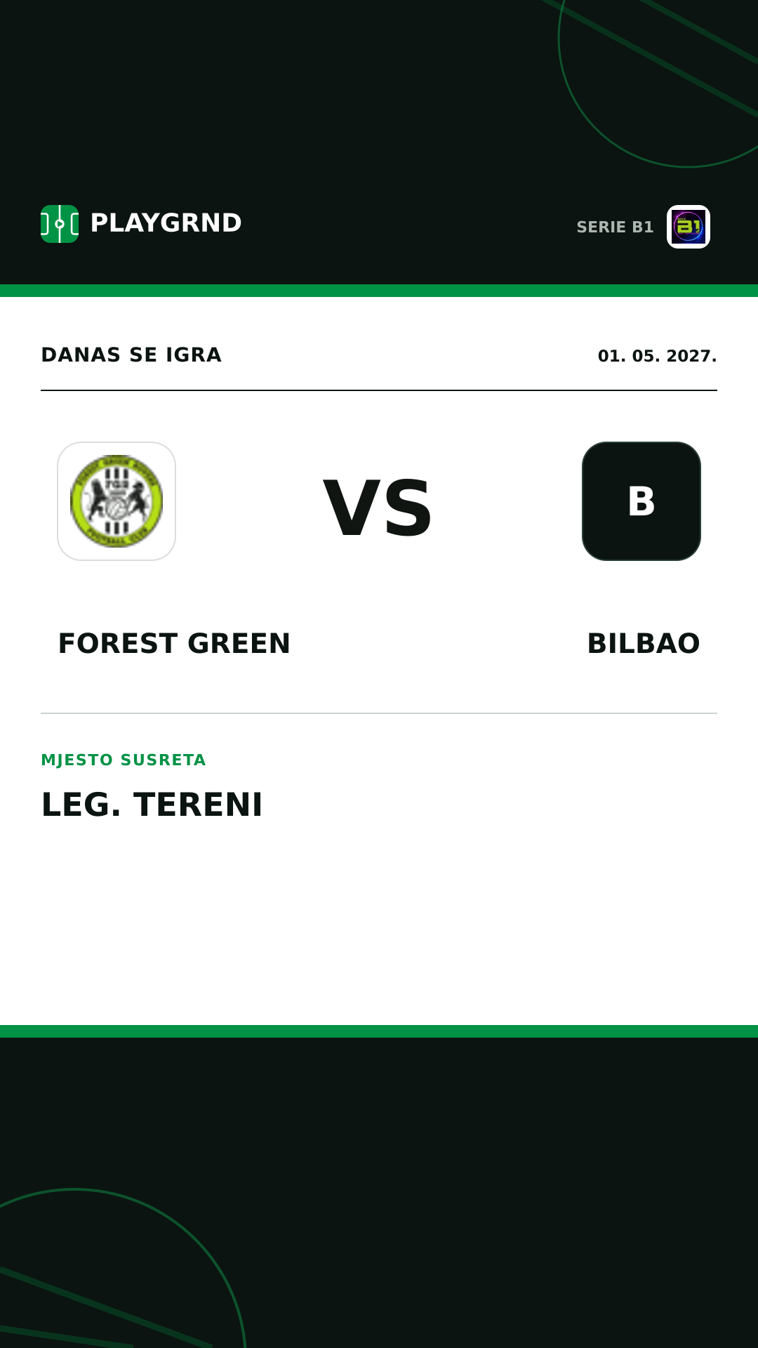 Instagram slika: Forest Green vs Bilbao