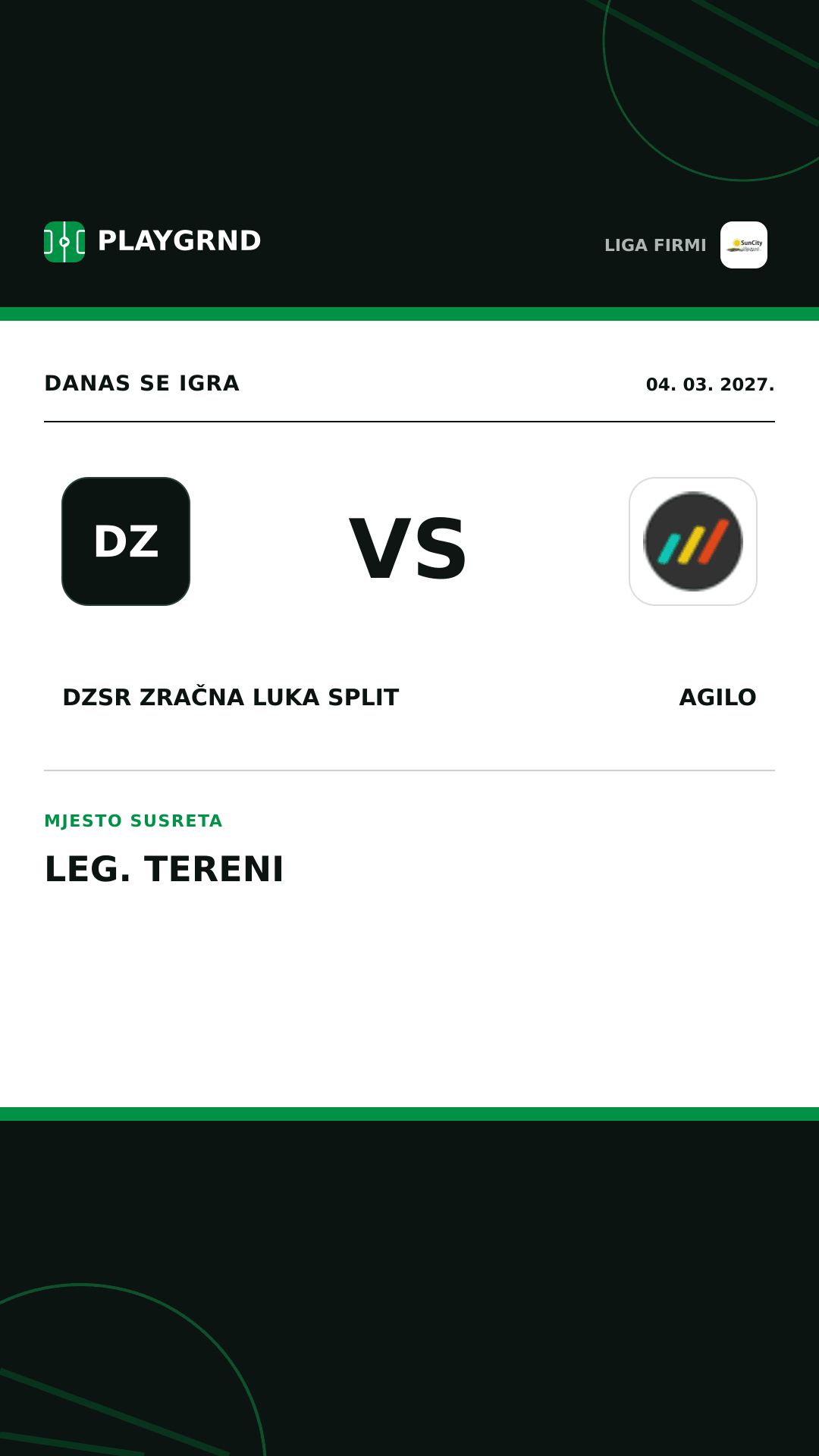 Instagram slika: DZSR Zračna Luka Split vs Agilo