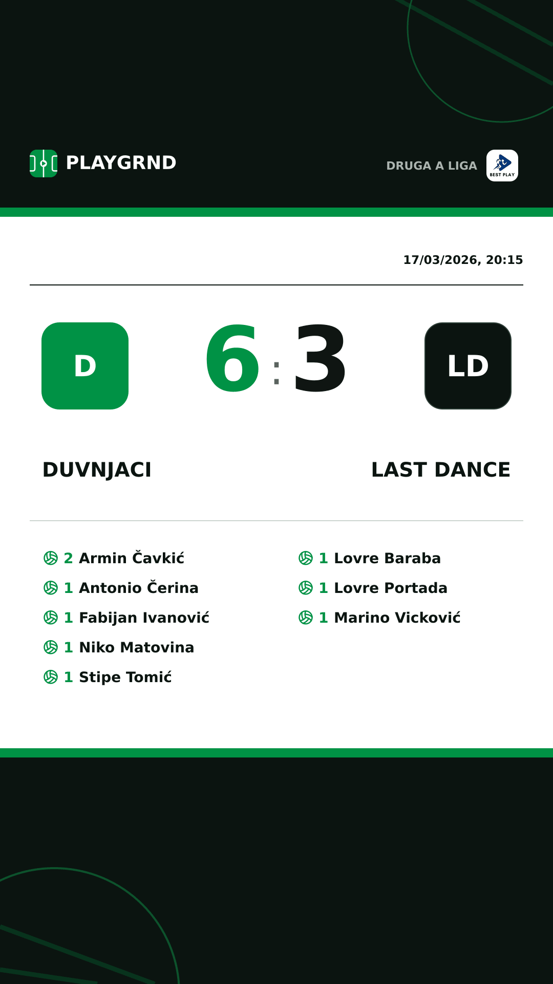 Instagram artwork: Duvnjaci 6:3 Last Dance