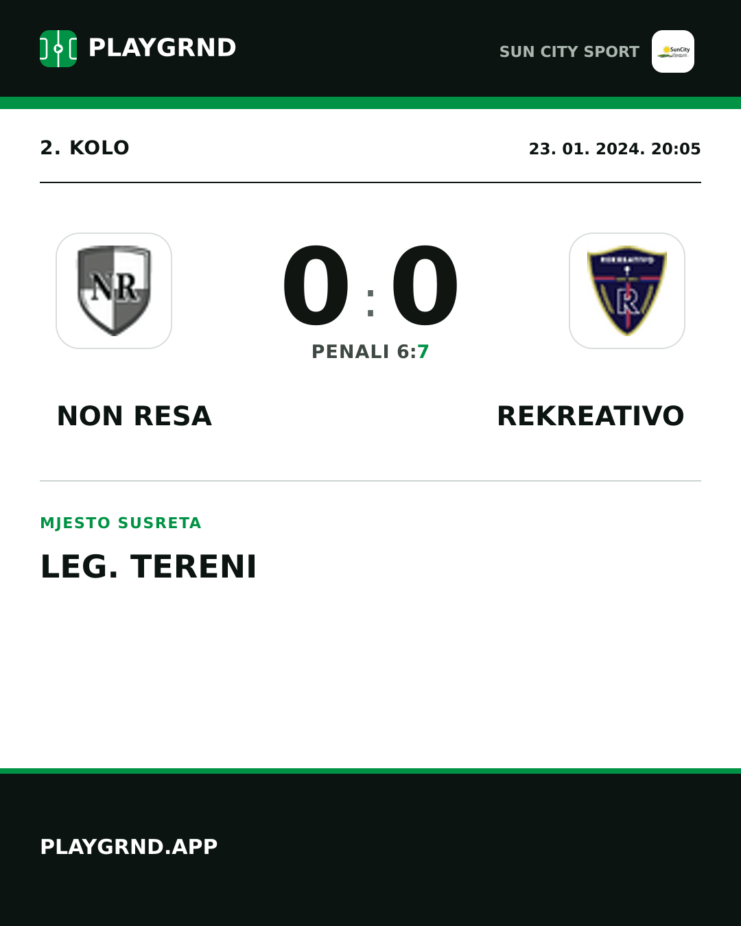 Instagram slika: Non Resa 0:0 Rekreativo