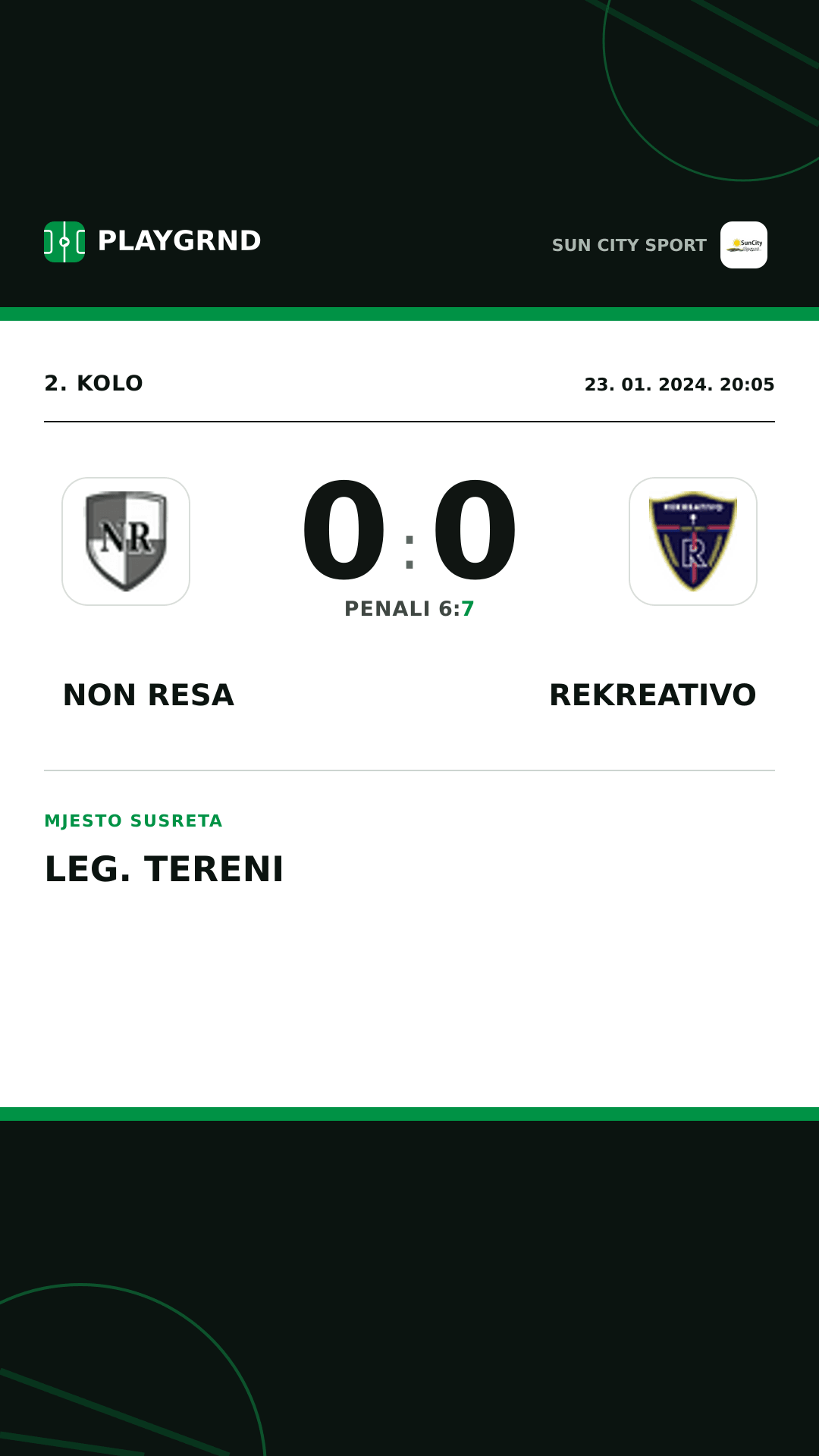 Instagram slika: Non Resa 0:0 Rekreativo