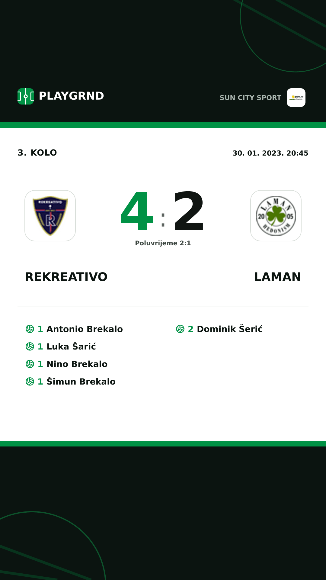 Instagram slika: Rekreativo 4:2 Laman