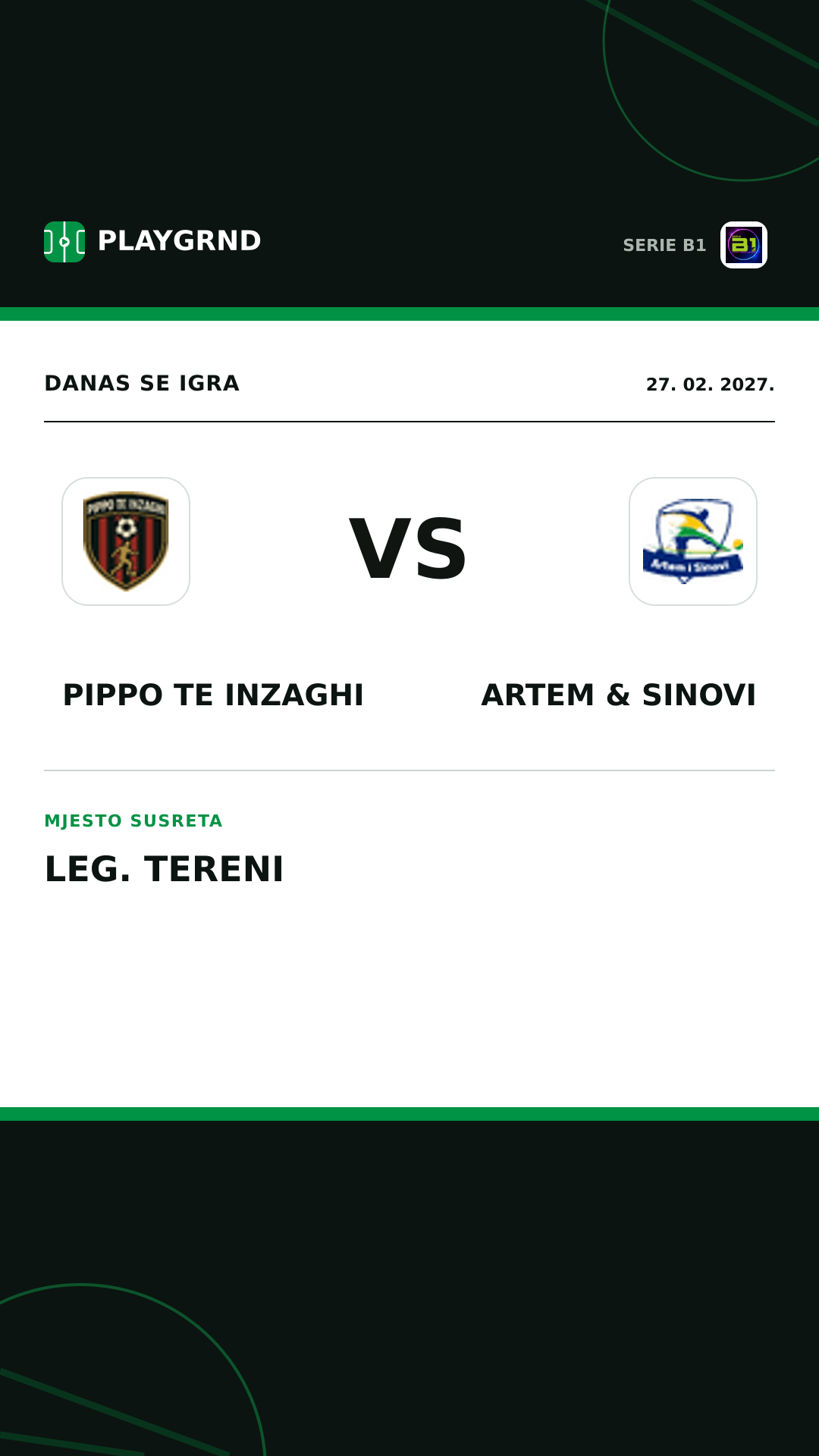 Instagram slika: Pippo TE Inzaghi vs Artem & Sinovi