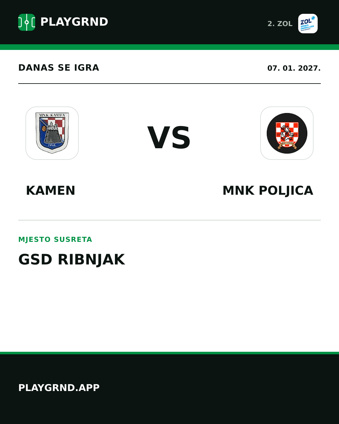 Instagram slika: Kamen vs MNK Poljica