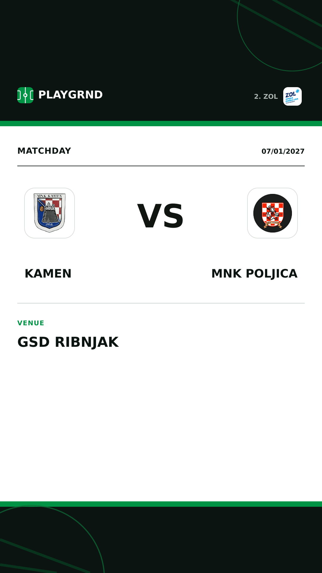 Instagram artwork: Kamen vs MNK Poljica