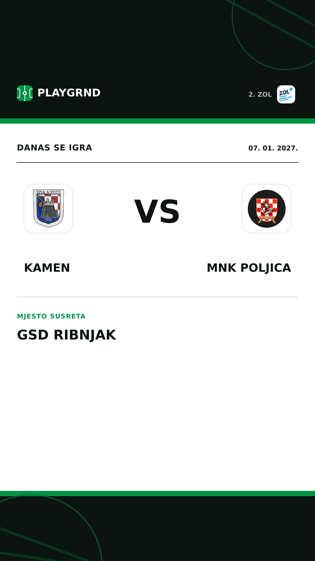 Instagram slika: Kamen vs MNK Poljica