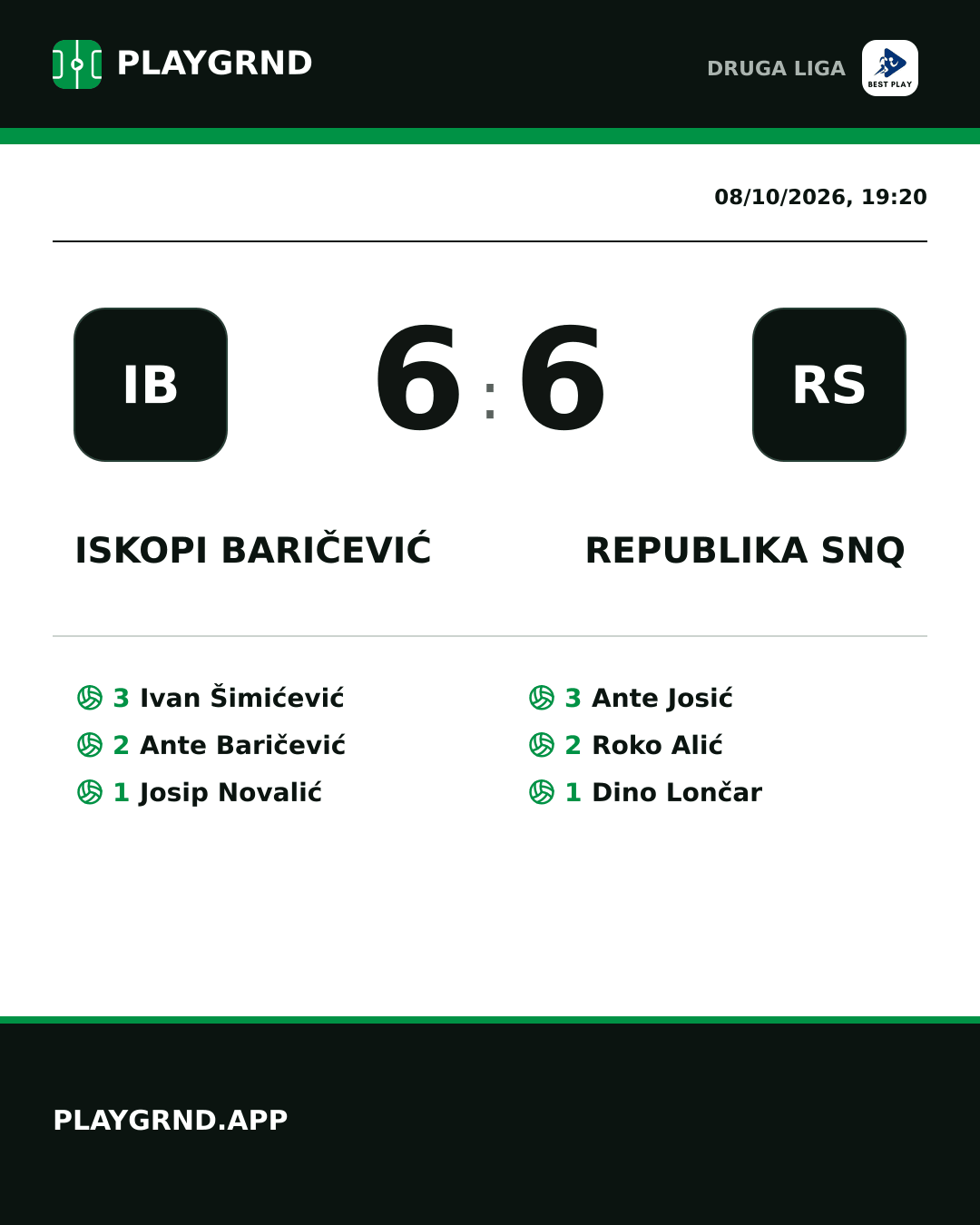 Instagram artwork: Iskopi Baričević 6:6 Republika SNQ