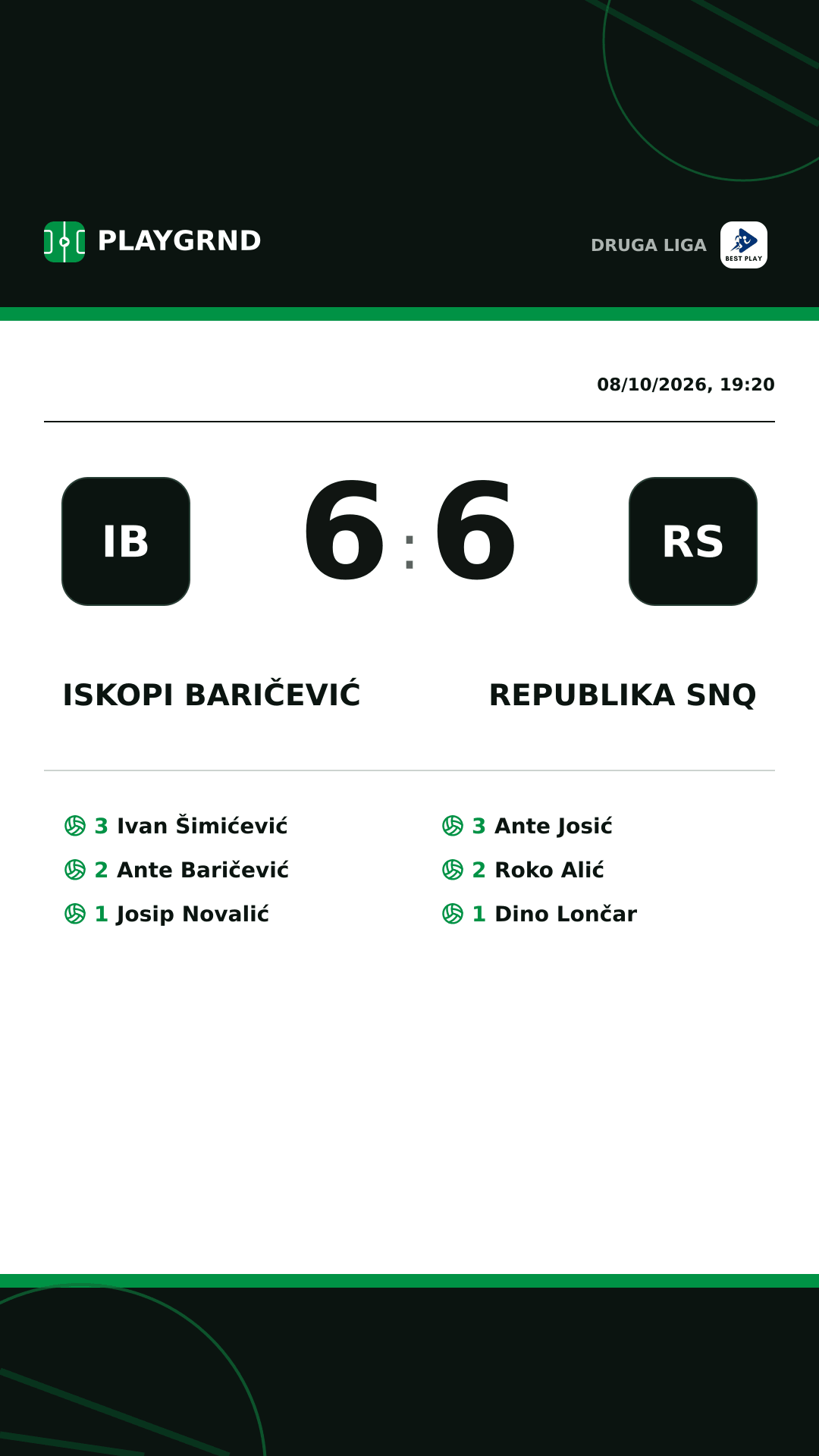 Instagram artwork: Iskopi Baričević 6:6 Republika SNQ
