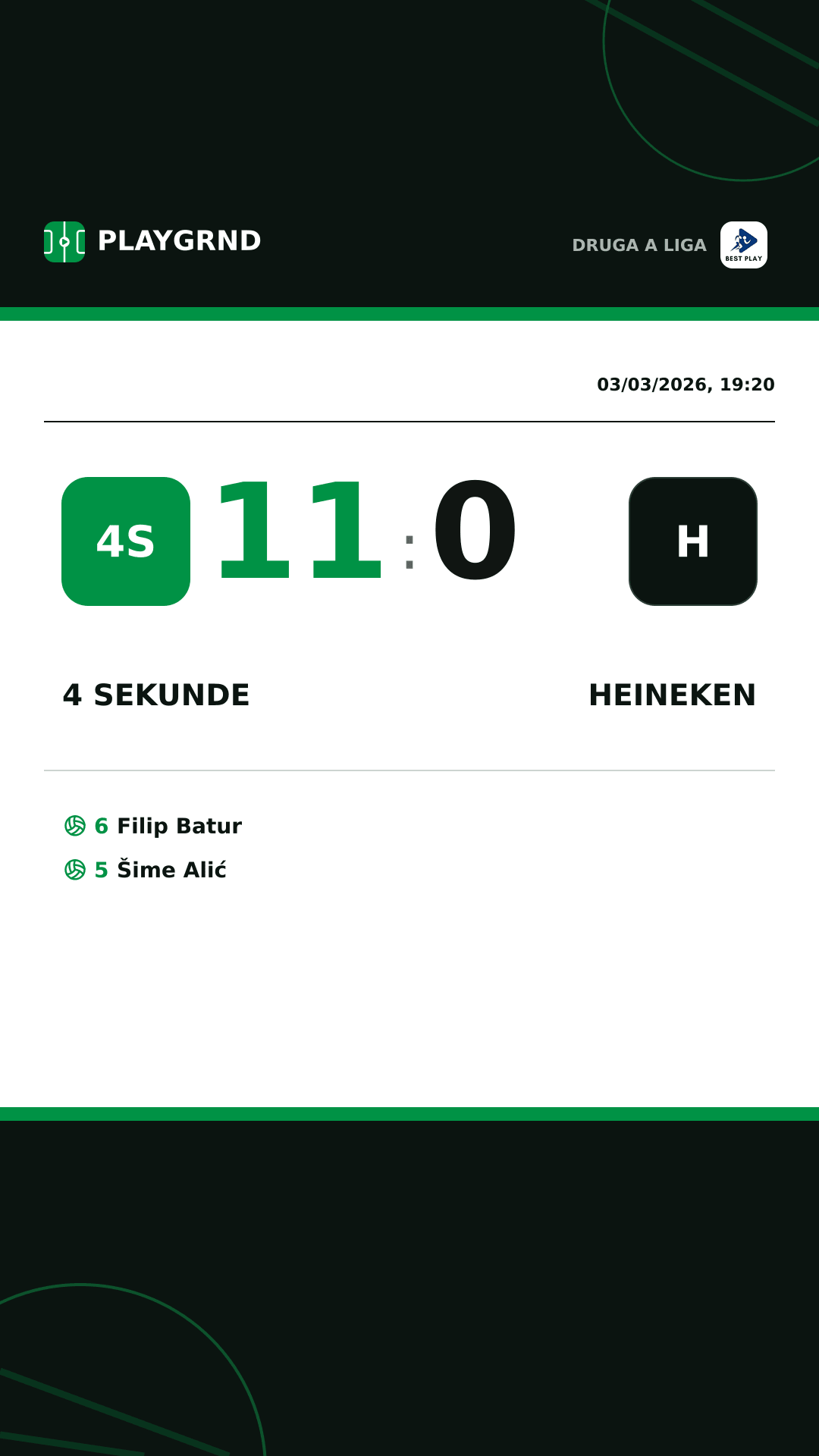 Instagram artwork: 4 Sekunde 11:0 Heineken