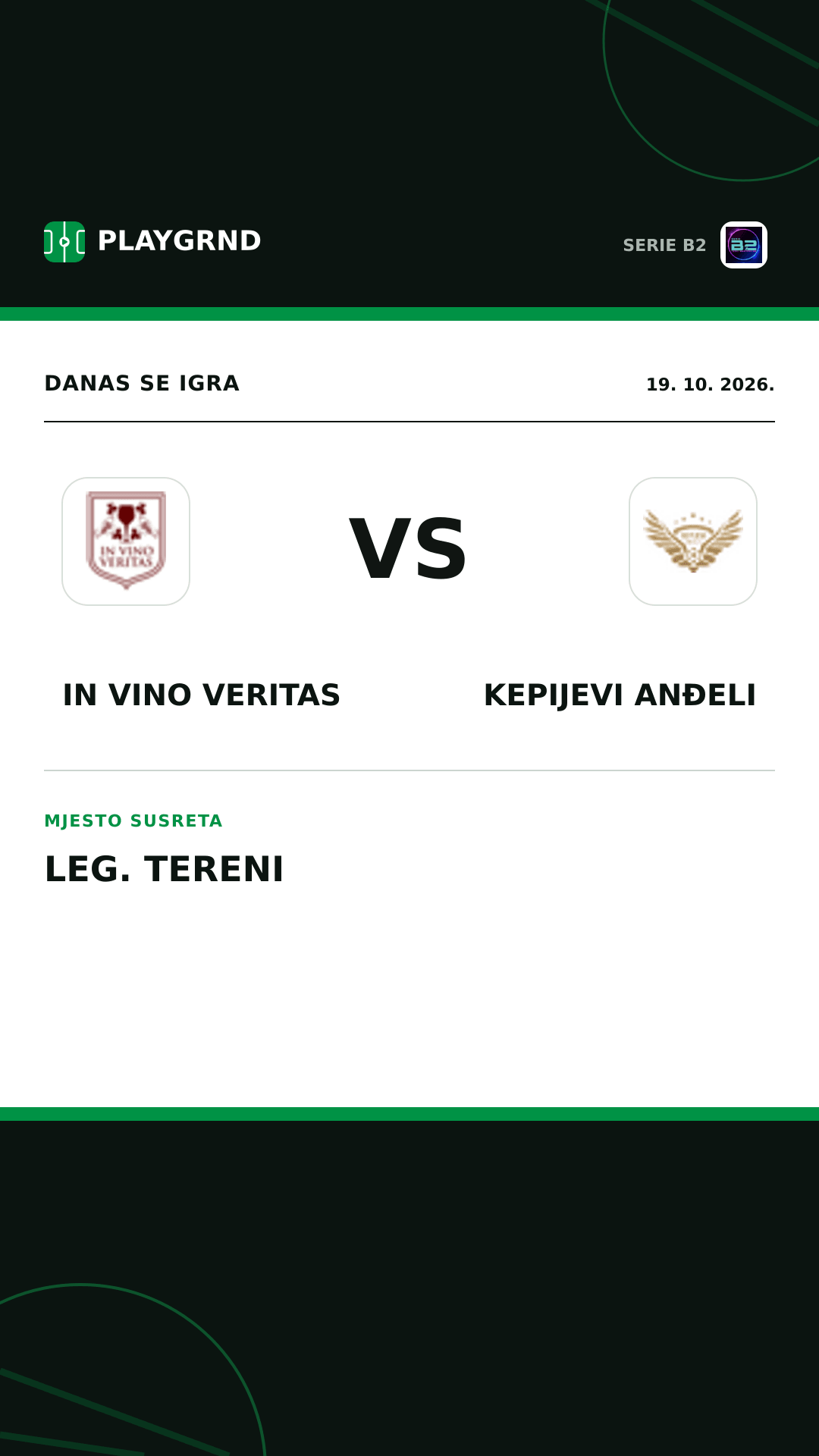 Instagram slika: IN Vino Veritas vs Kepijevi Anđeli