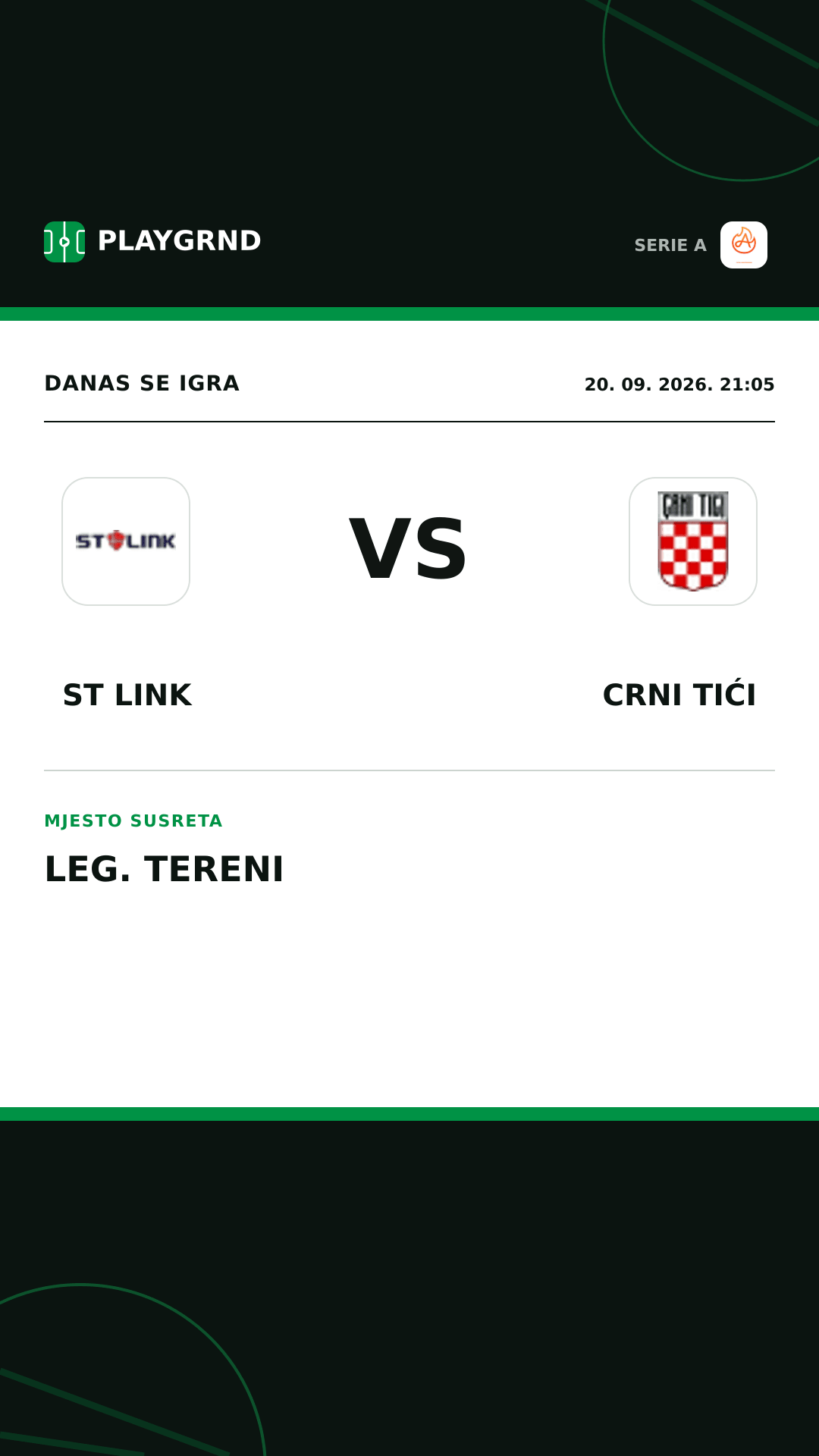 Instagram slika: ST Link vs Crni Tići