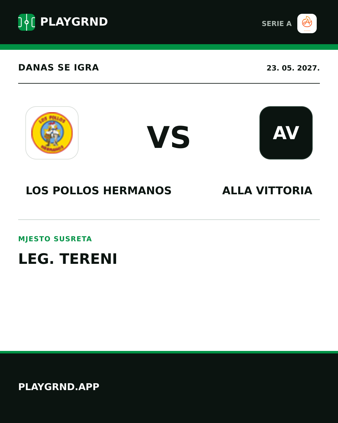 Instagram slika: Los Pollos Hermanos vs Alla Vittoria