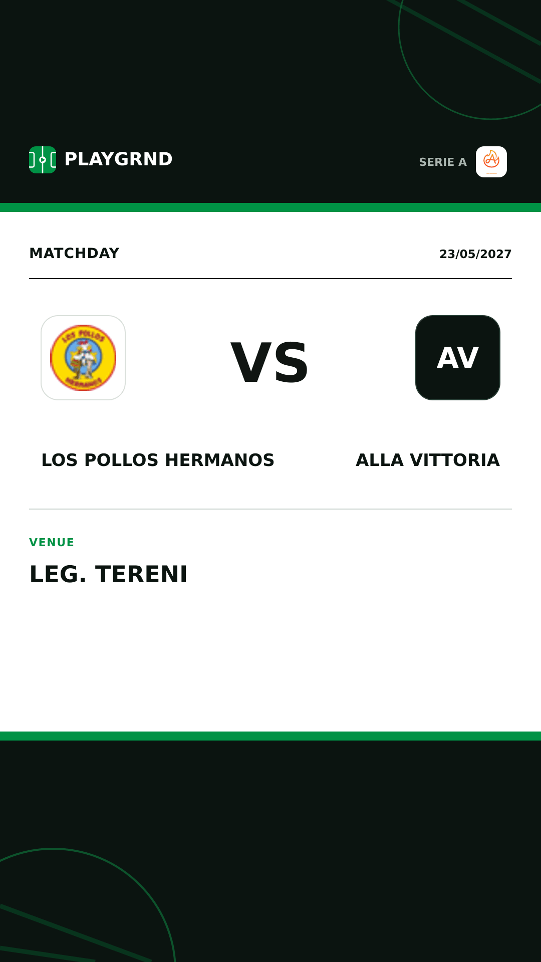 Instagram artwork: Los Pollos Hermanos vs Alla Vittoria