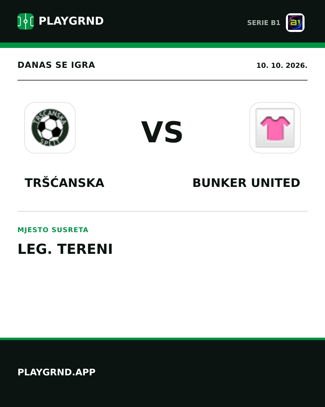 Instagram slika: Tršćanska vs Bunker United