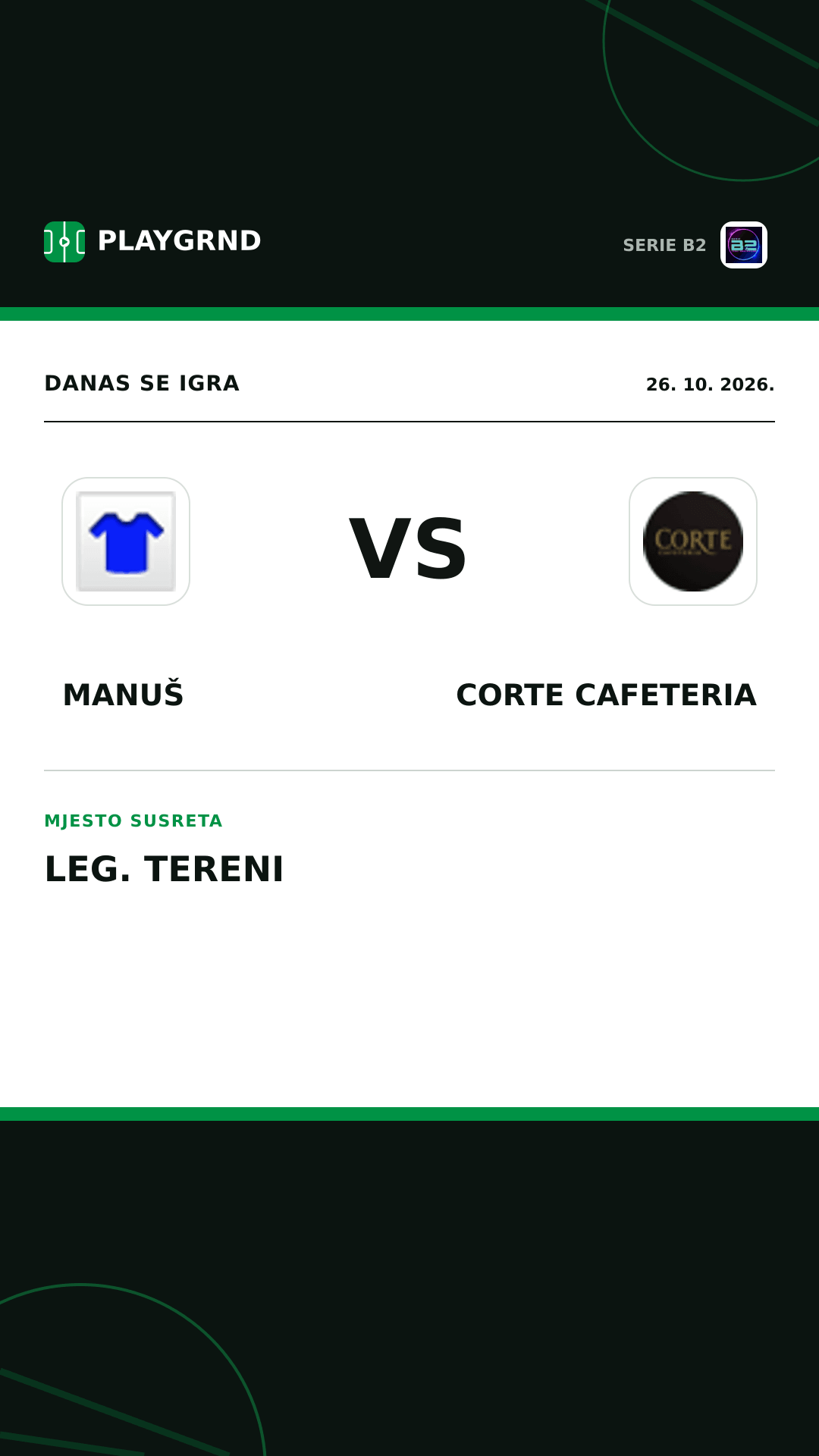 Instagram slika: Manuš vs Corte Cafeteria