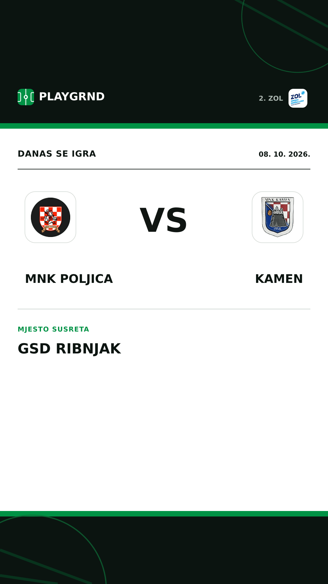 Instagram slika: MNK Poljica vs Kamen