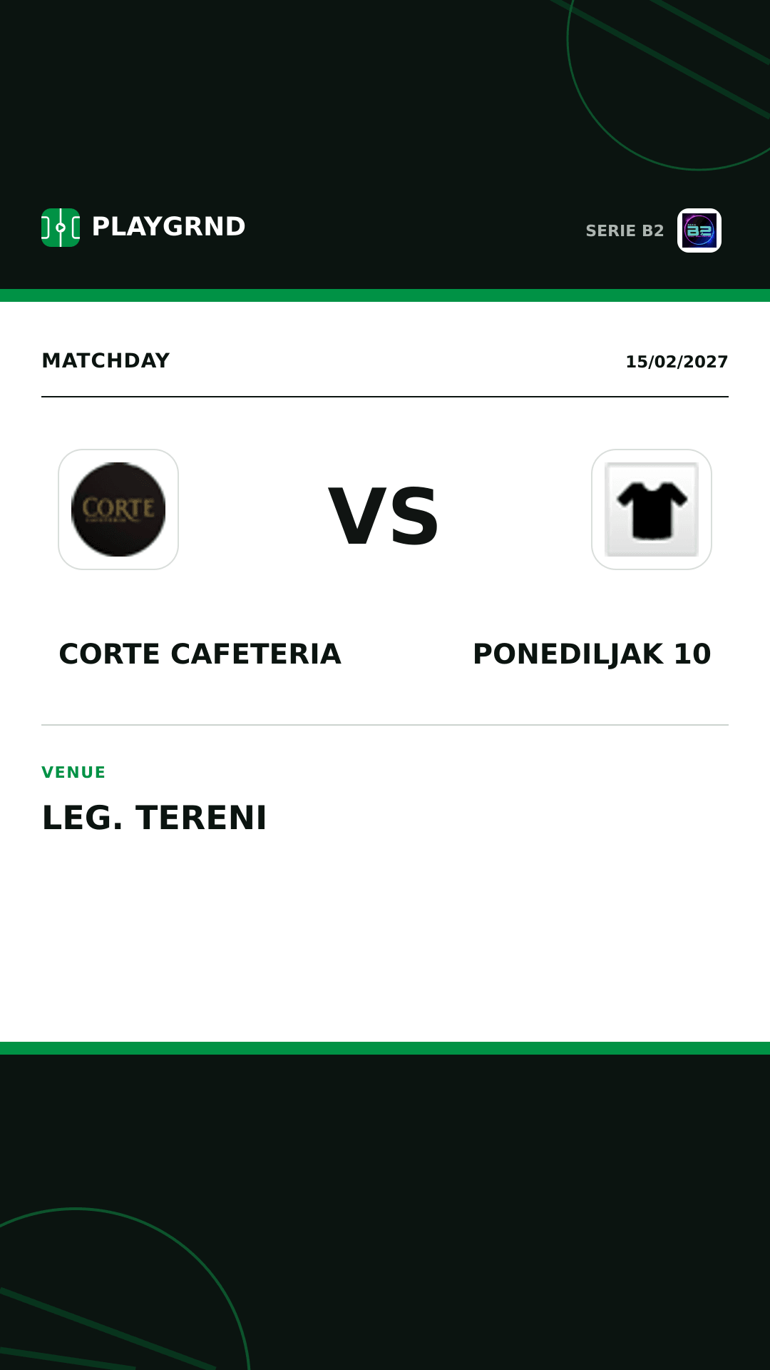 Instagram artwork: Corte Cafeteria vs Ponediljak 10