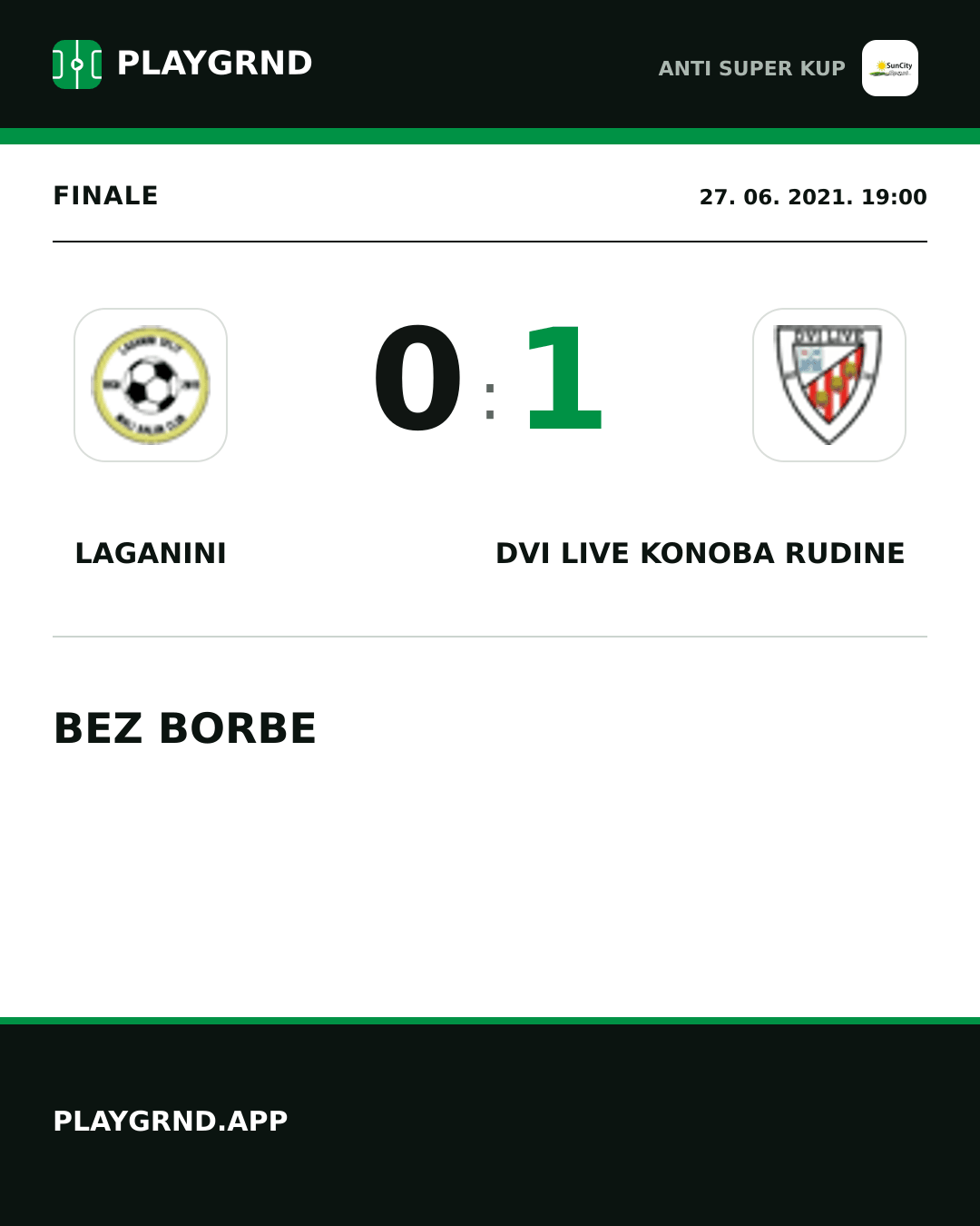 Instagram slika: Laganini 0:1 Dvi Live Konoba Rudine