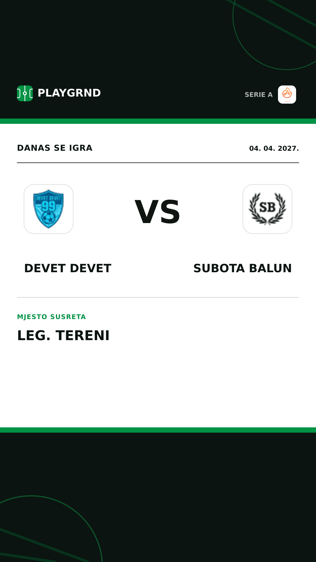 Instagram slika: Devet Devet vs Subota Balun