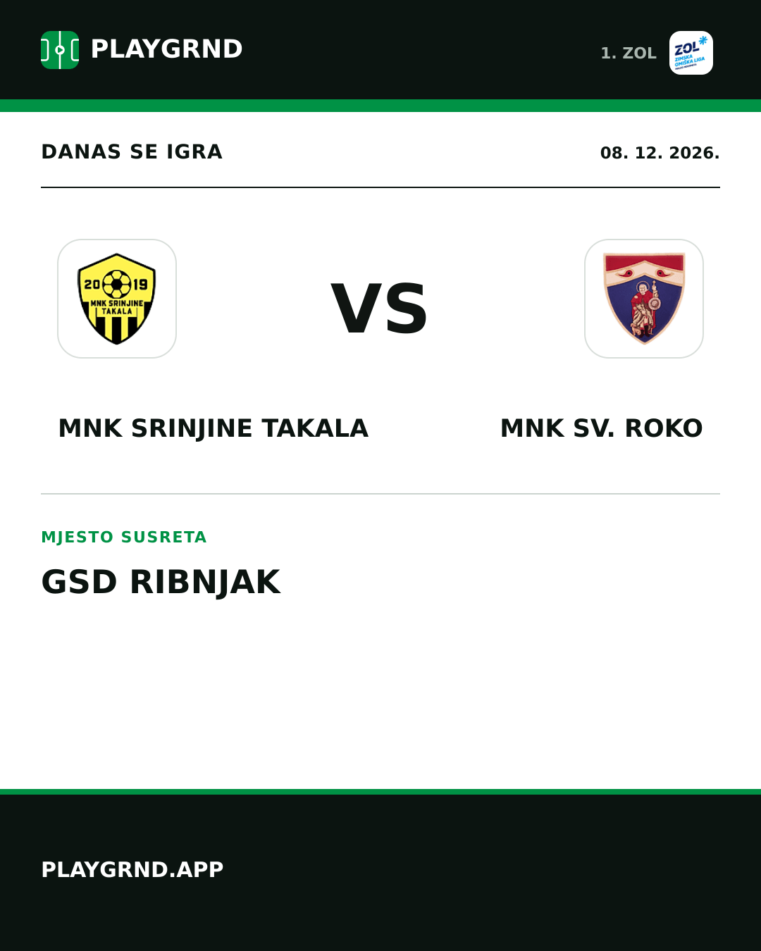 Instagram slika: MNK Srinjine Takala vs MNK Sv. Roko