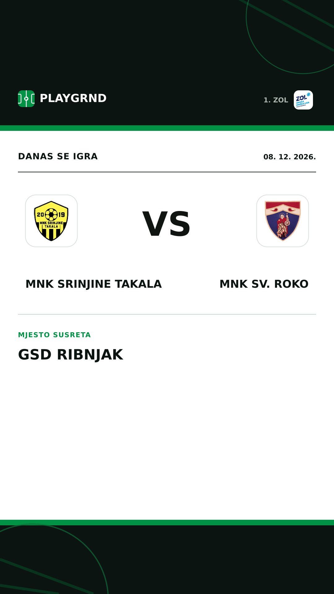 Instagram slika: MNK Srinjine Takala vs MNK Sv. Roko