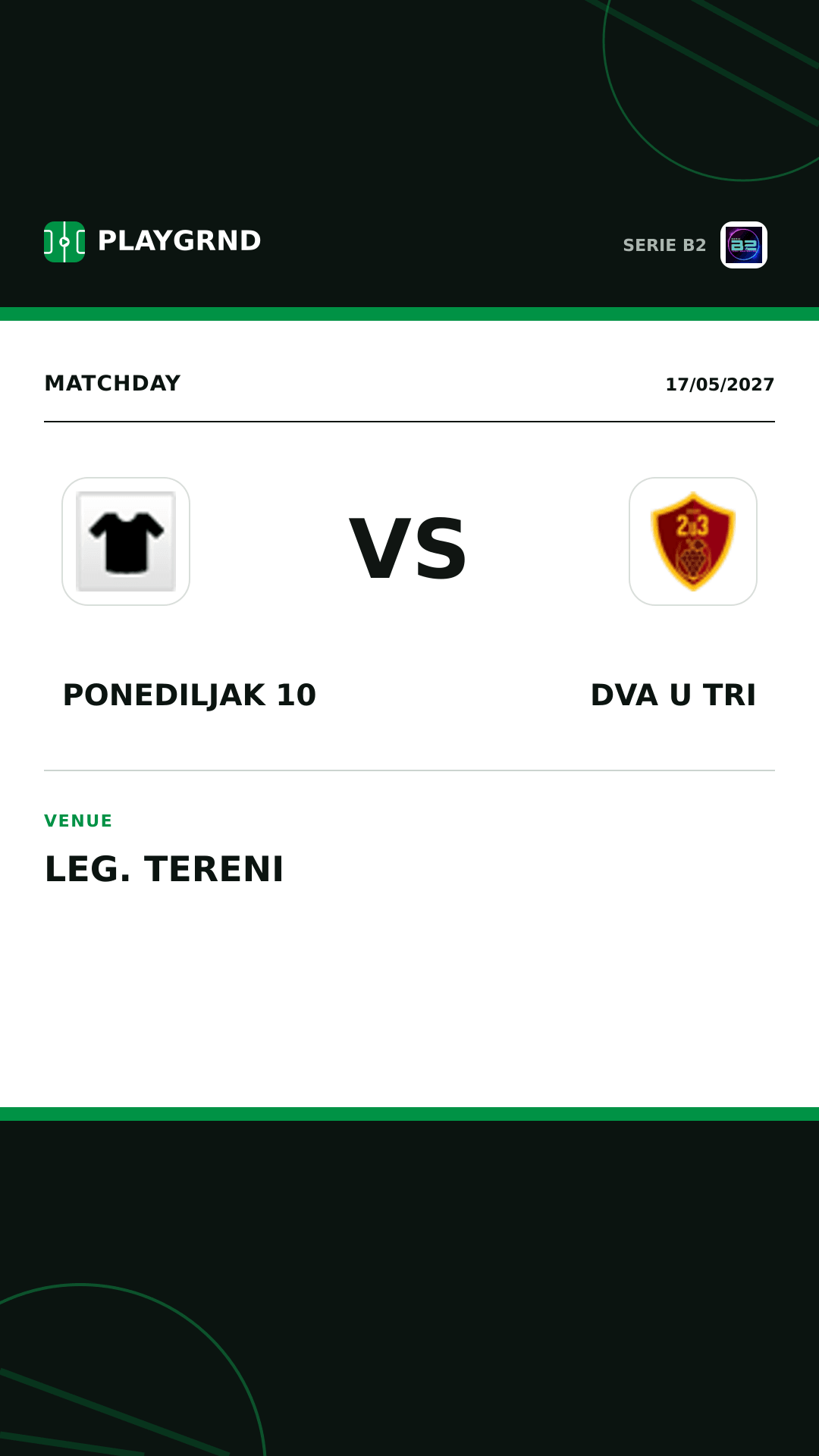 Instagram artwork: Ponediljak 10 vs Dva U Tri