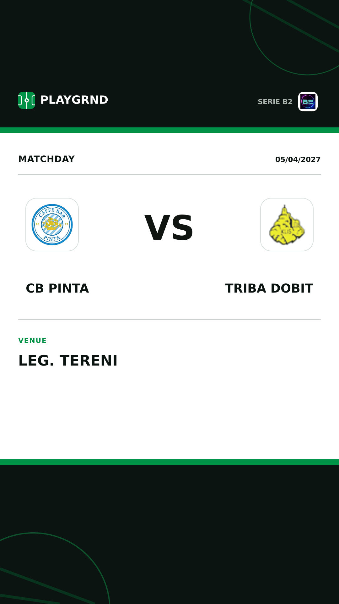 Instagram artwork: CB Pinta vs Triba Dobit