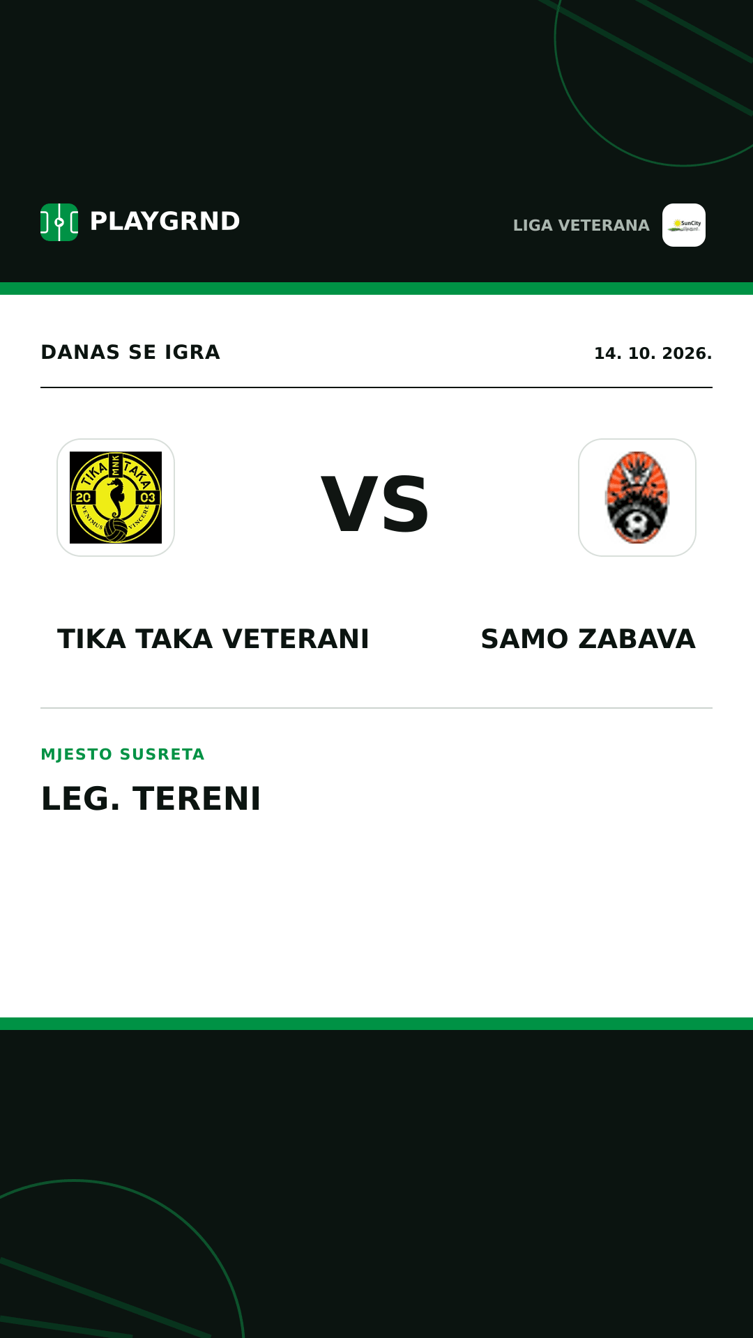 Instagram slika: Tika Taka Veterani vs Samo Zabava