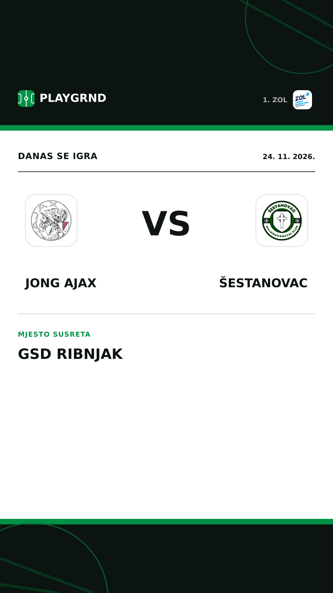 Instagram slika: Jong Ajax vs Šestanovac