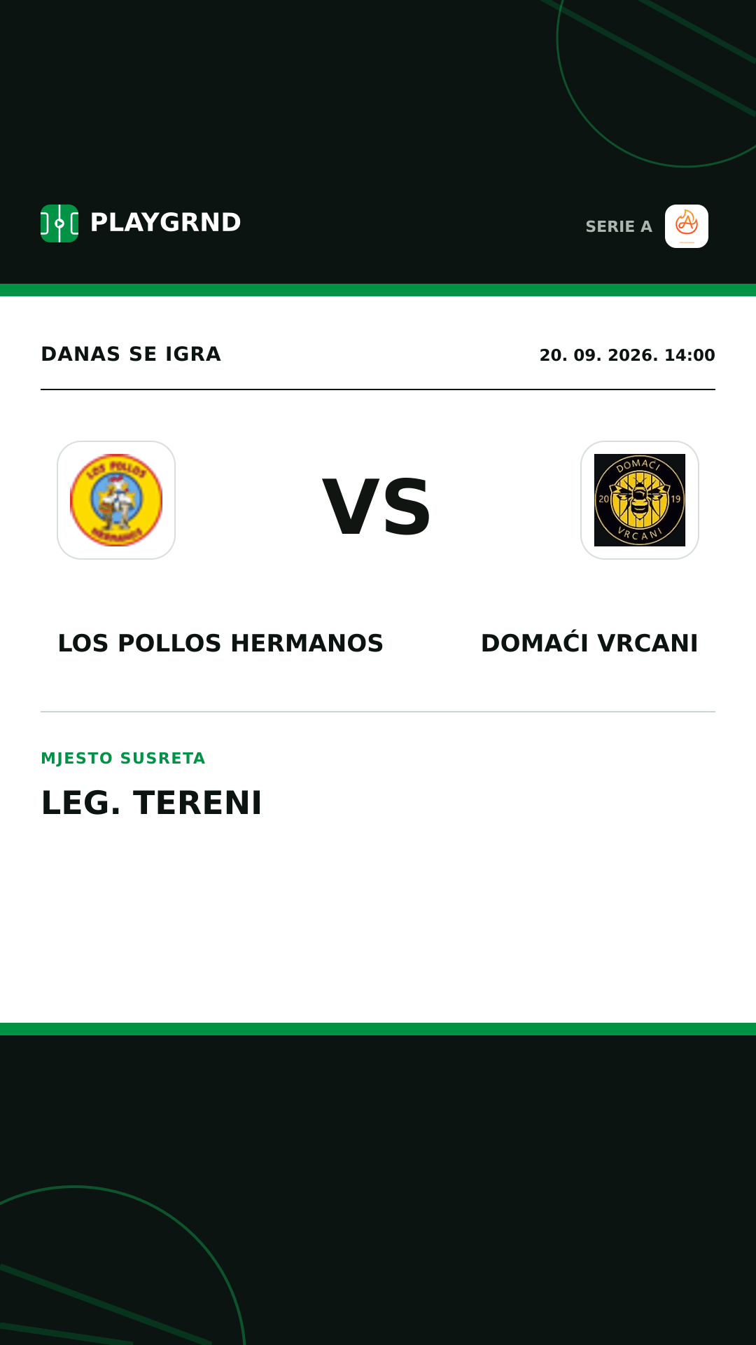 Instagram slika: Los Pollos Hermanos vs Domaći Vrcani