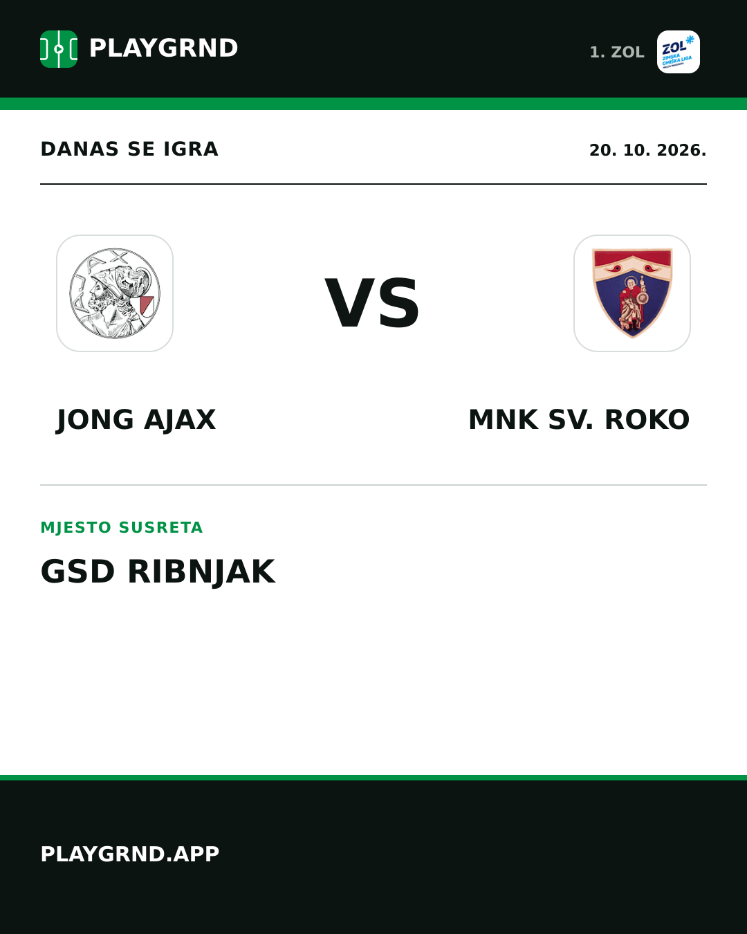 Instagram slika: Jong Ajax vs MNK Sv. Roko