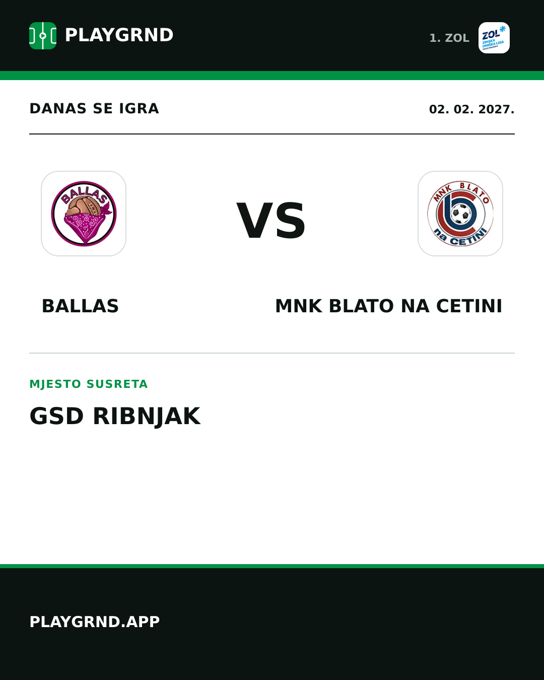 Instagram slika: Ballas vs MNK Blato na Cetini