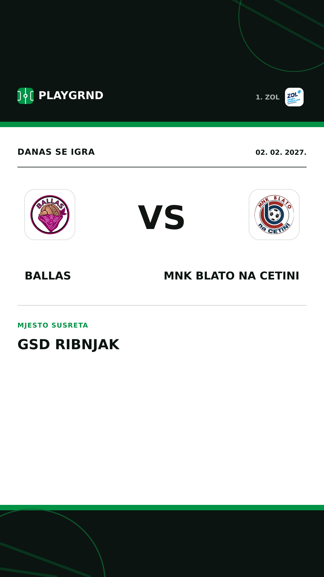 Instagram slika: Ballas vs MNK Blato na Cetini