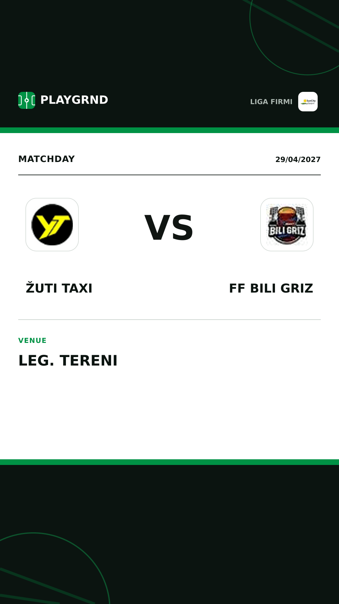 Instagram artwork: Žuti Taxi vs FF Bili Griz