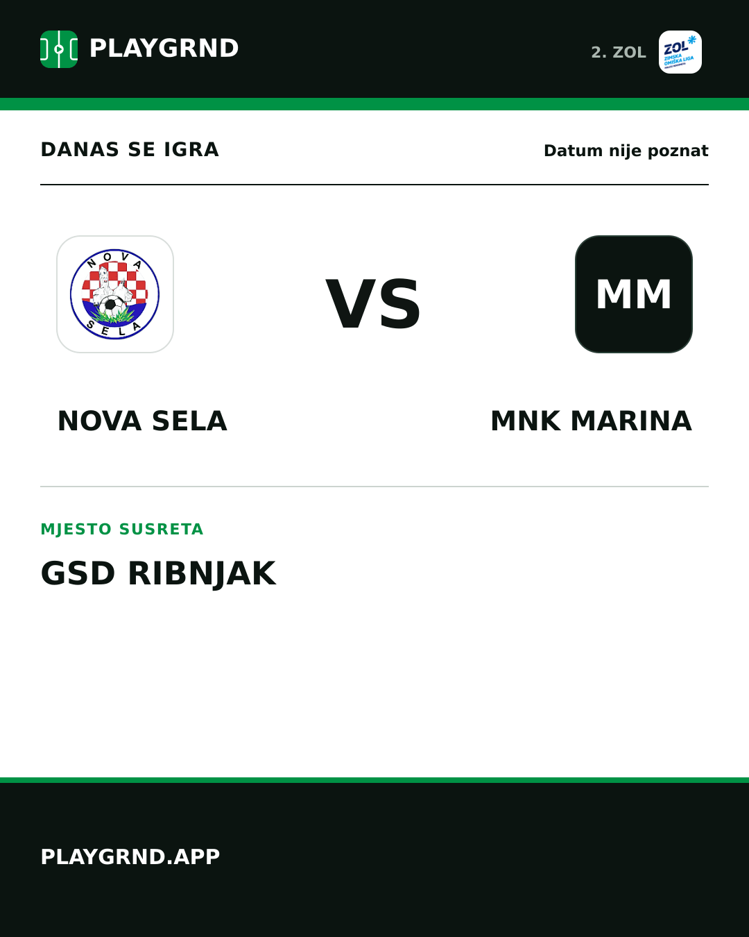 Instagram slika: Nova Sela vs MNK Marina