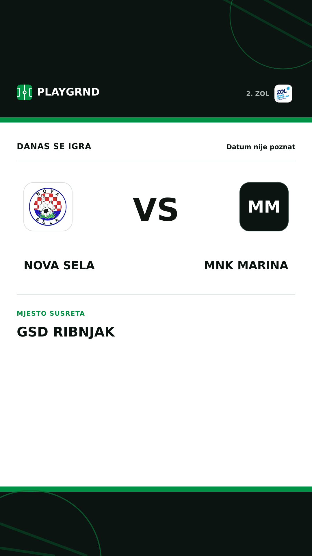 Instagram slika: Nova Sela vs MNK Marina
