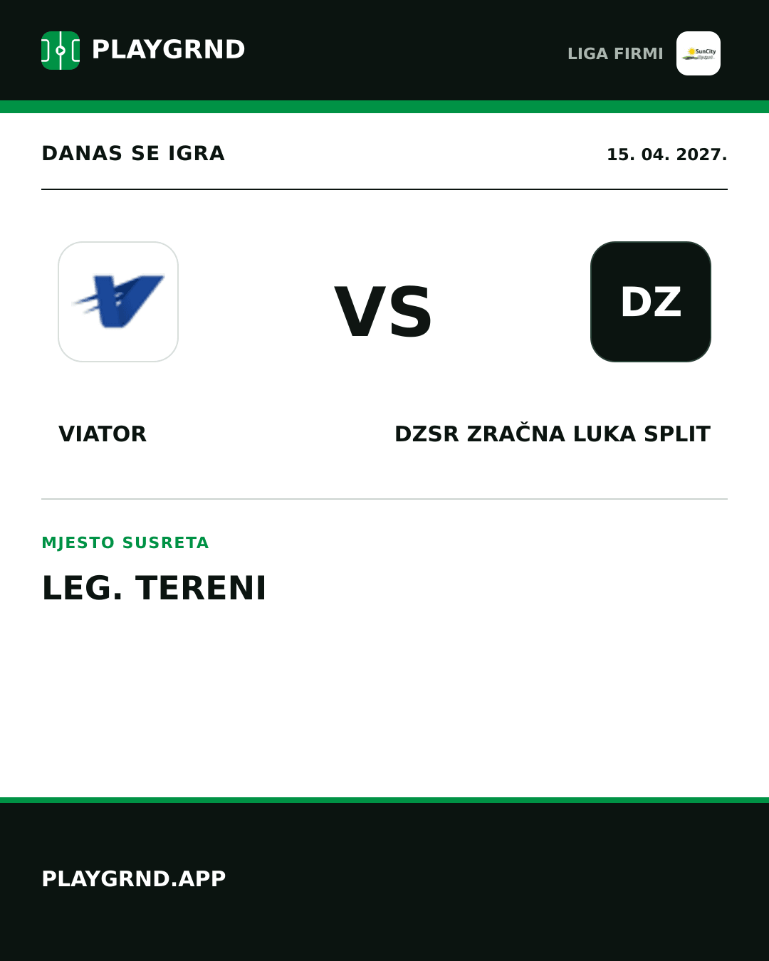 Instagram slika: Viator vs DZSR Zračna Luka Split