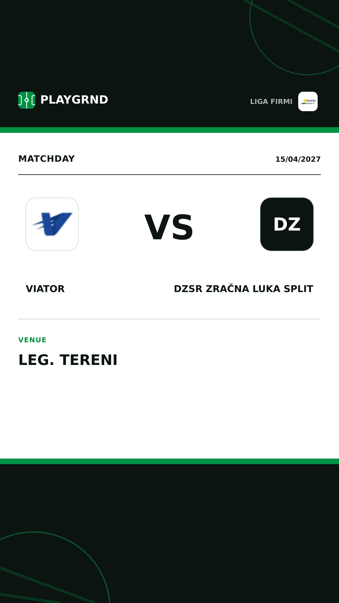 Instagram artwork: Viator vs DZSR Zračna Luka Split
