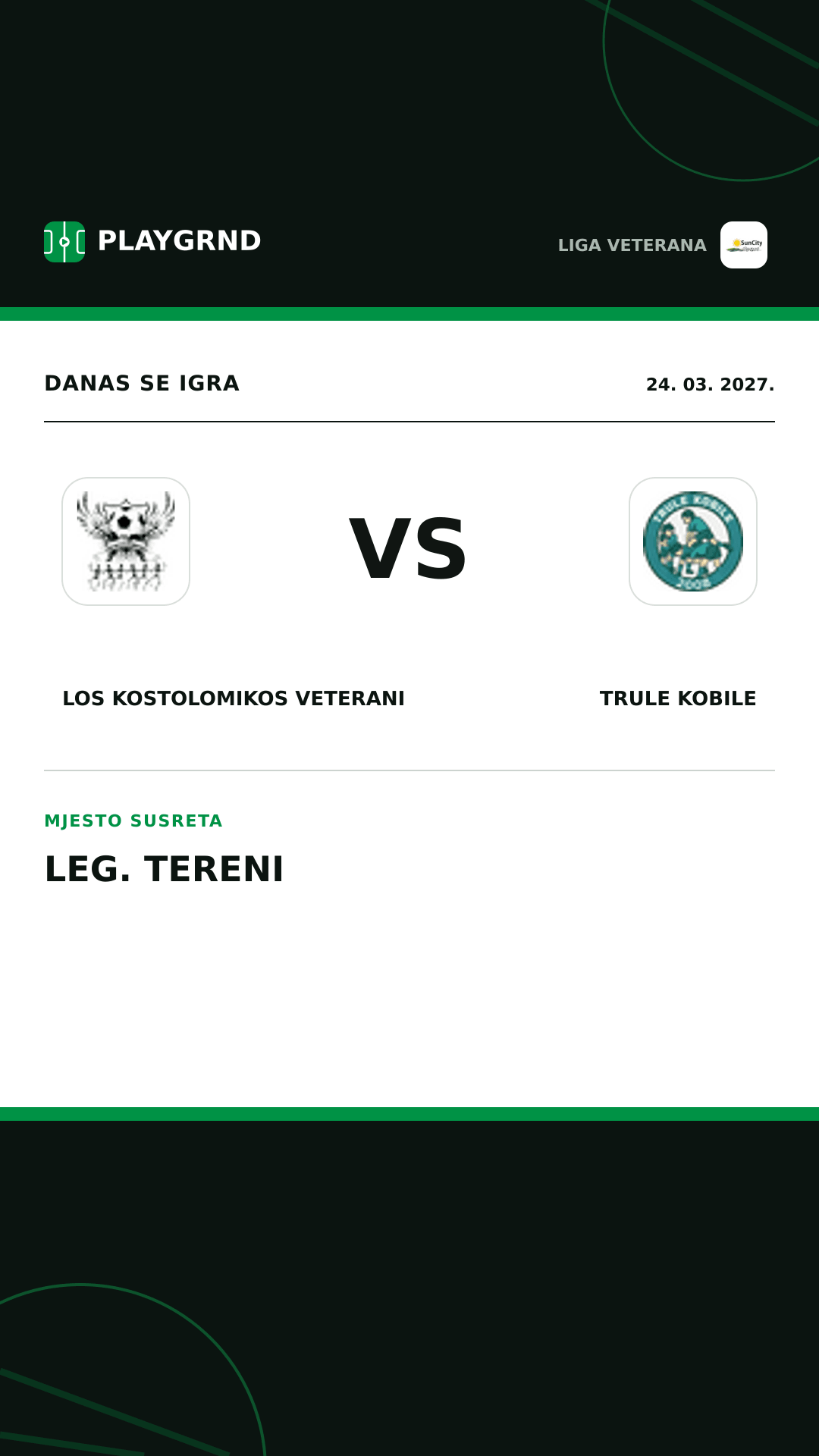 Instagram slika: Los Kostolomikos Veterani vs Trule Kobile
